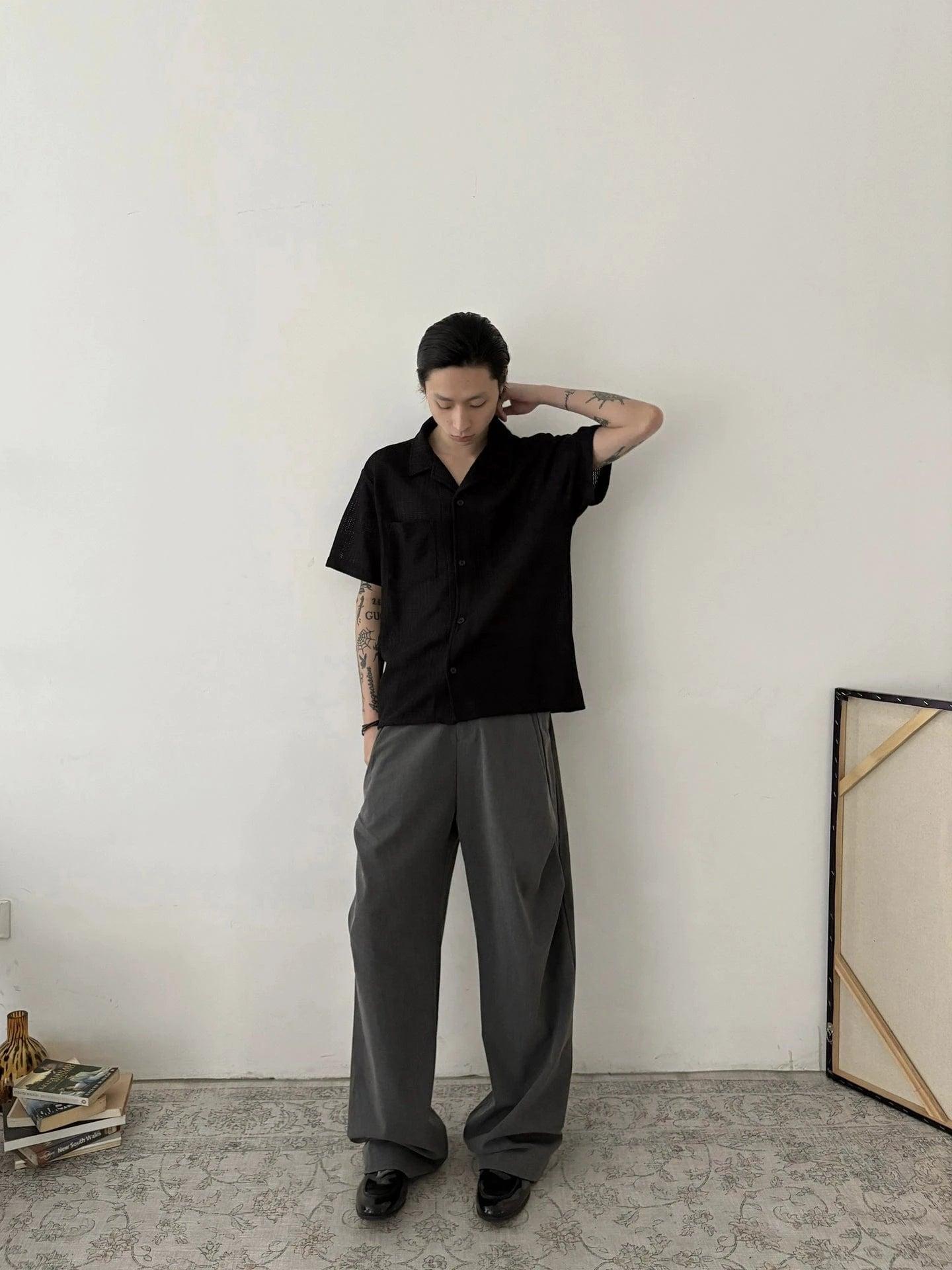 RT No. 18880 HOLLOW COLLAR BUTTON-UP SHIRT Product Image