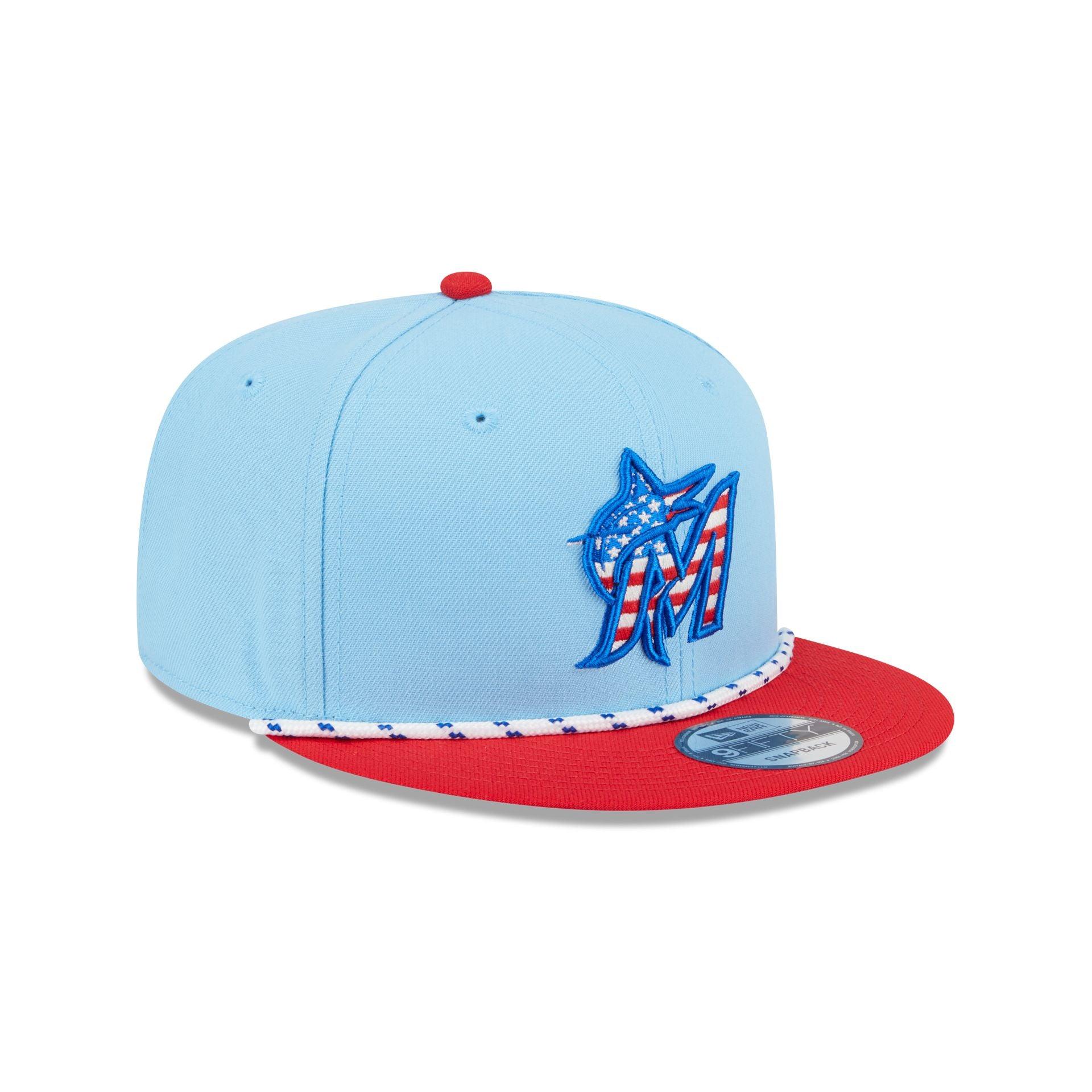 Miami Marlins Independence Day 2025 9FIFTY Snapback Hat Male Product Image