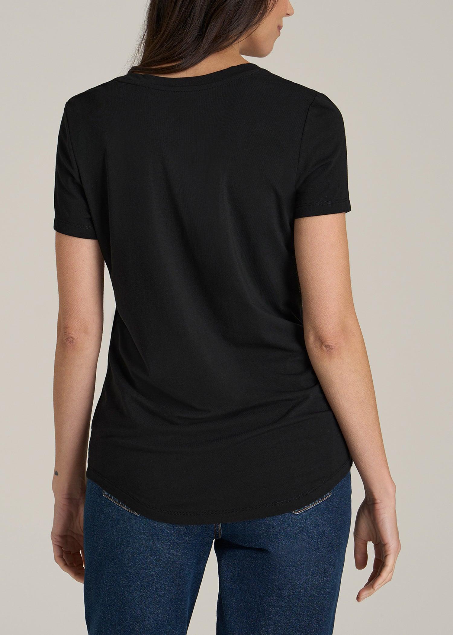 Regular Corporate Logo Tee for Women in Black Female Product Image