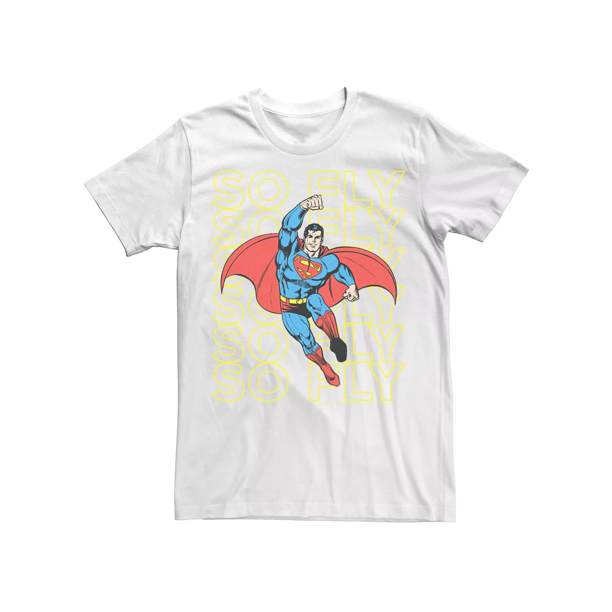 Men's DC Comics Superman So Fly Text Stack Tee,  Product Image