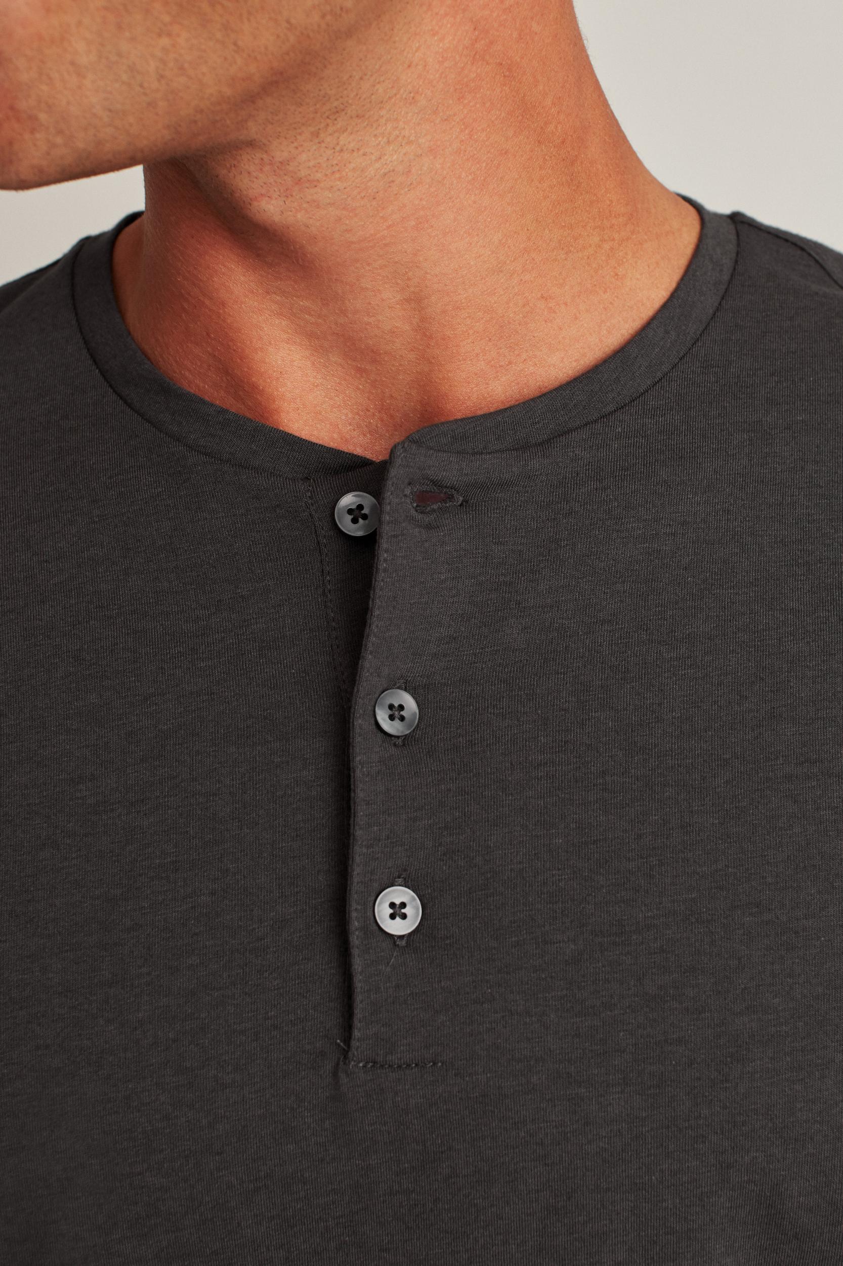 Pima Performance Long Sleeve Henley Product Image