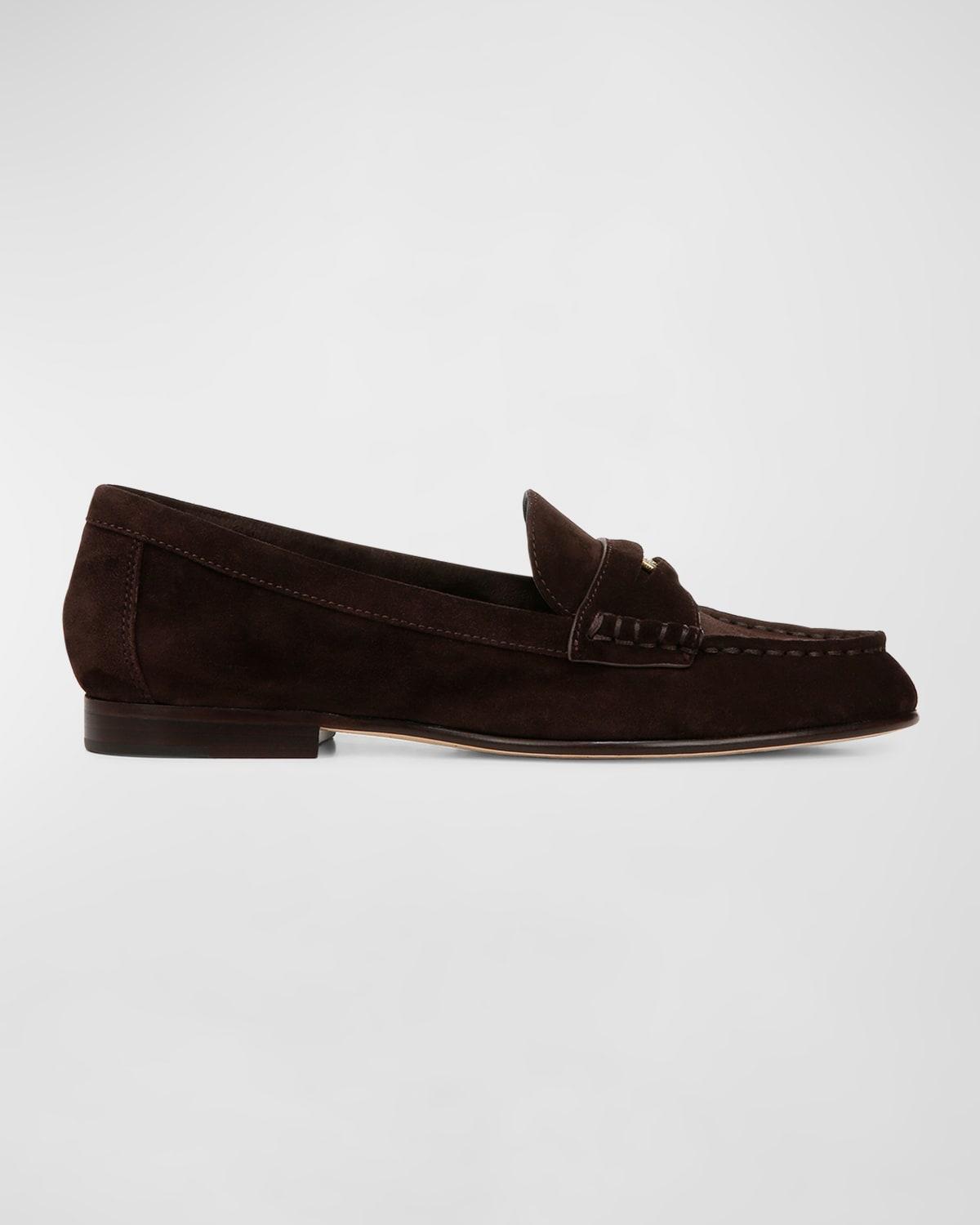 Womens Hazelwood Suede Penny Loafers Product Image
