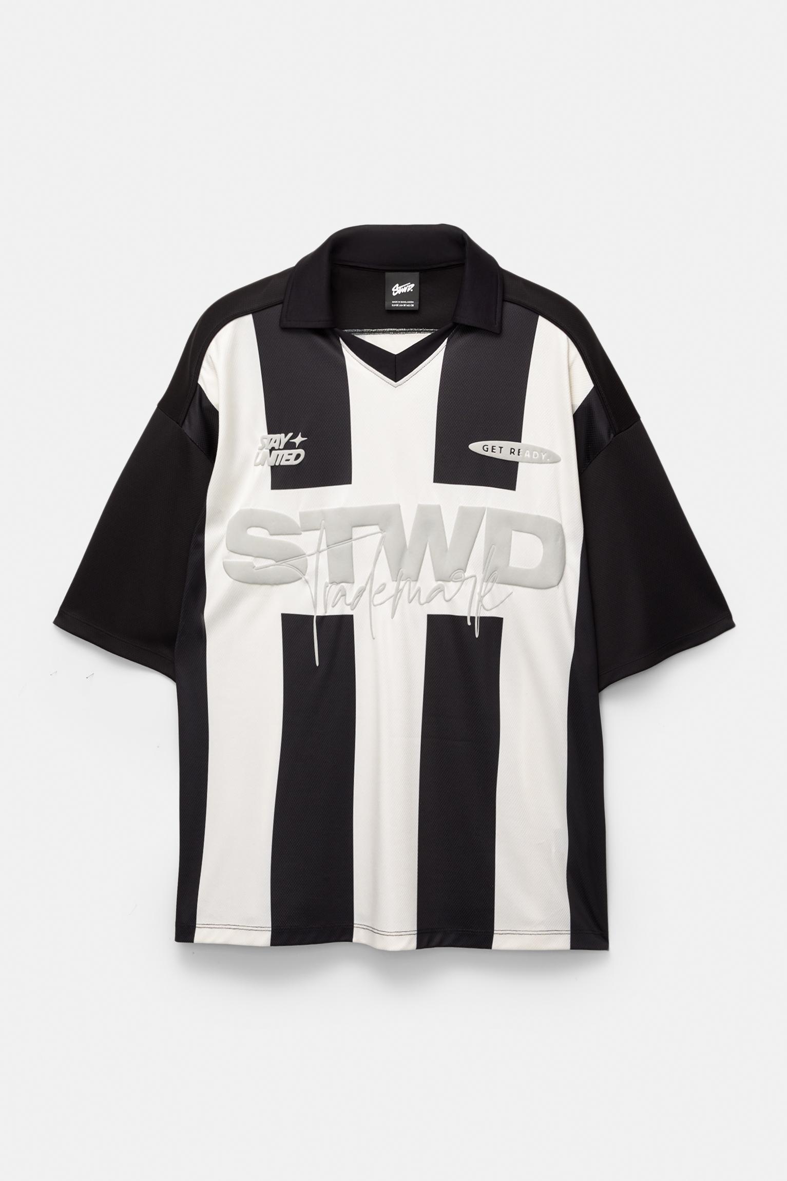 Striped STWD soccer T-shirt Product Image