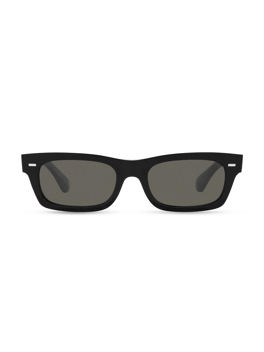 Mens Kasdan 48MM Rectangle Solid Sunglasses Product Image