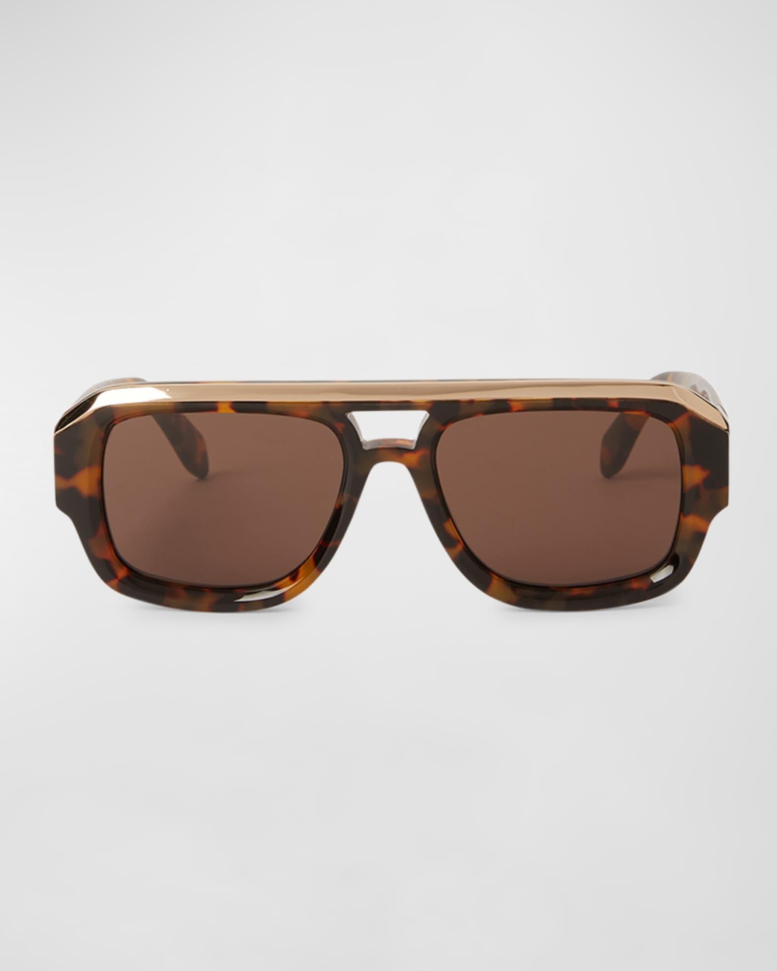 Mens Stockton Acetate Rectangle Sunglasses Product Image
