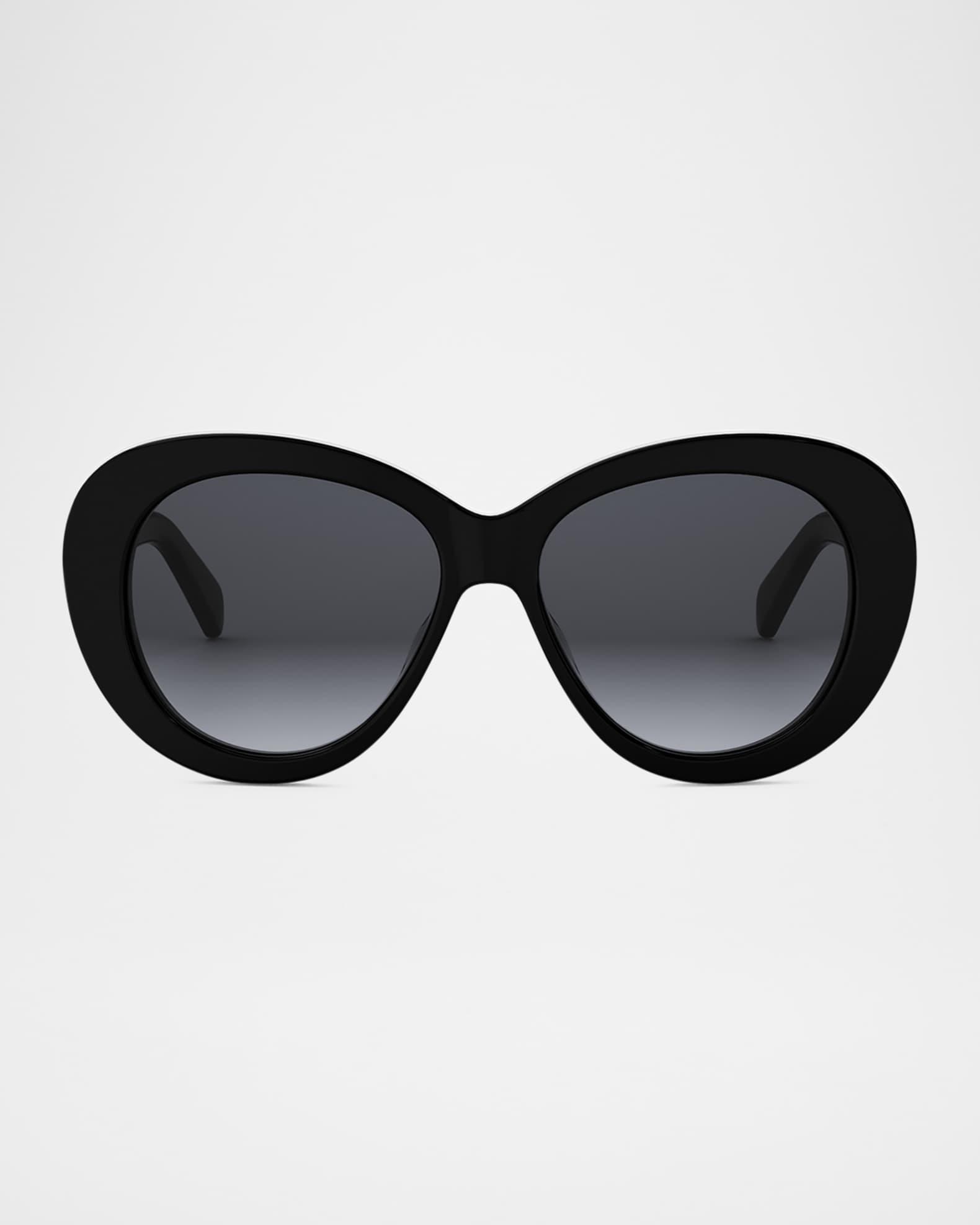 Triomphe Logo Oval Acetate Sunglasses Product Image