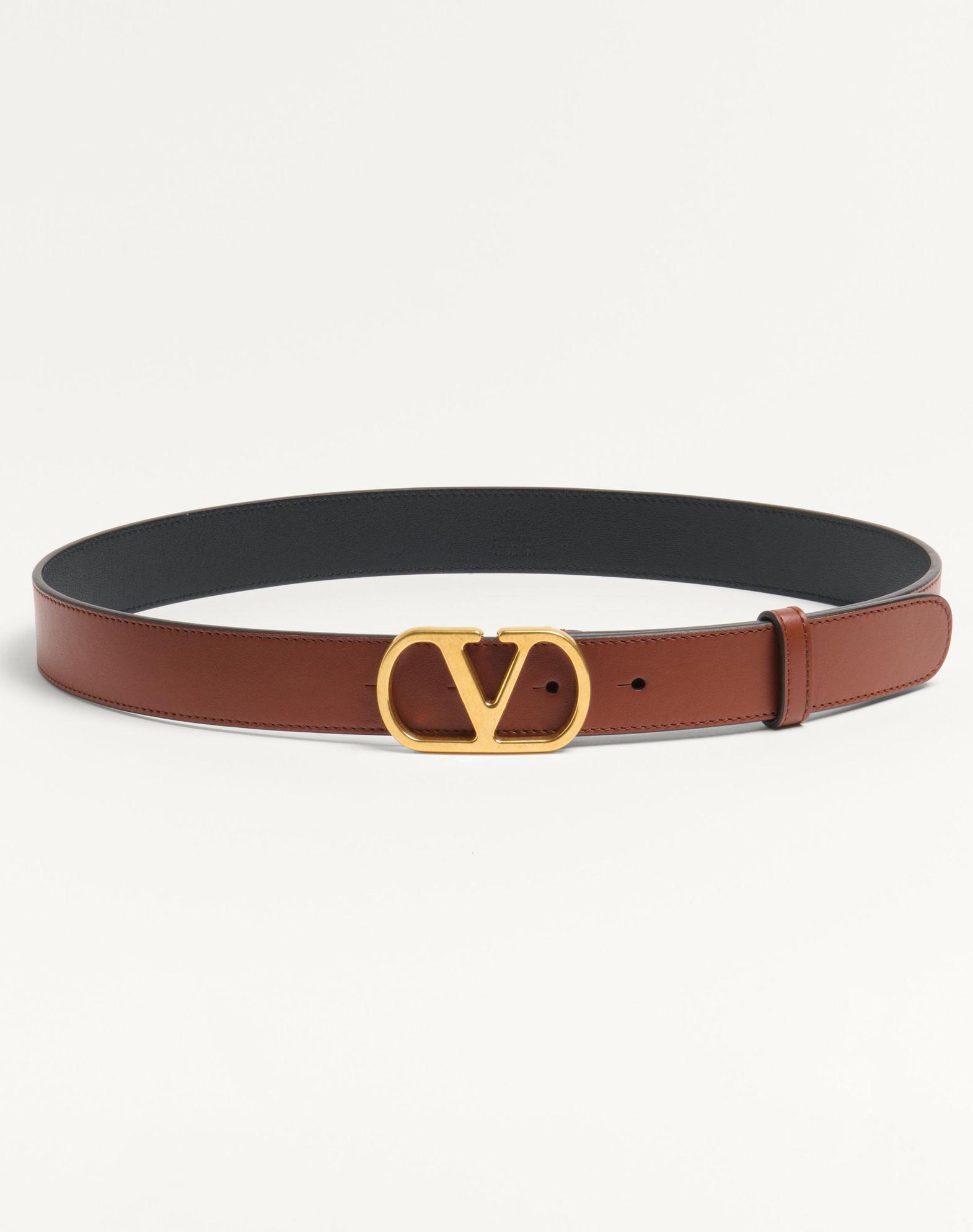 Vlogo Signature Belt In Shiny Calfskin 30 Mm Product Image