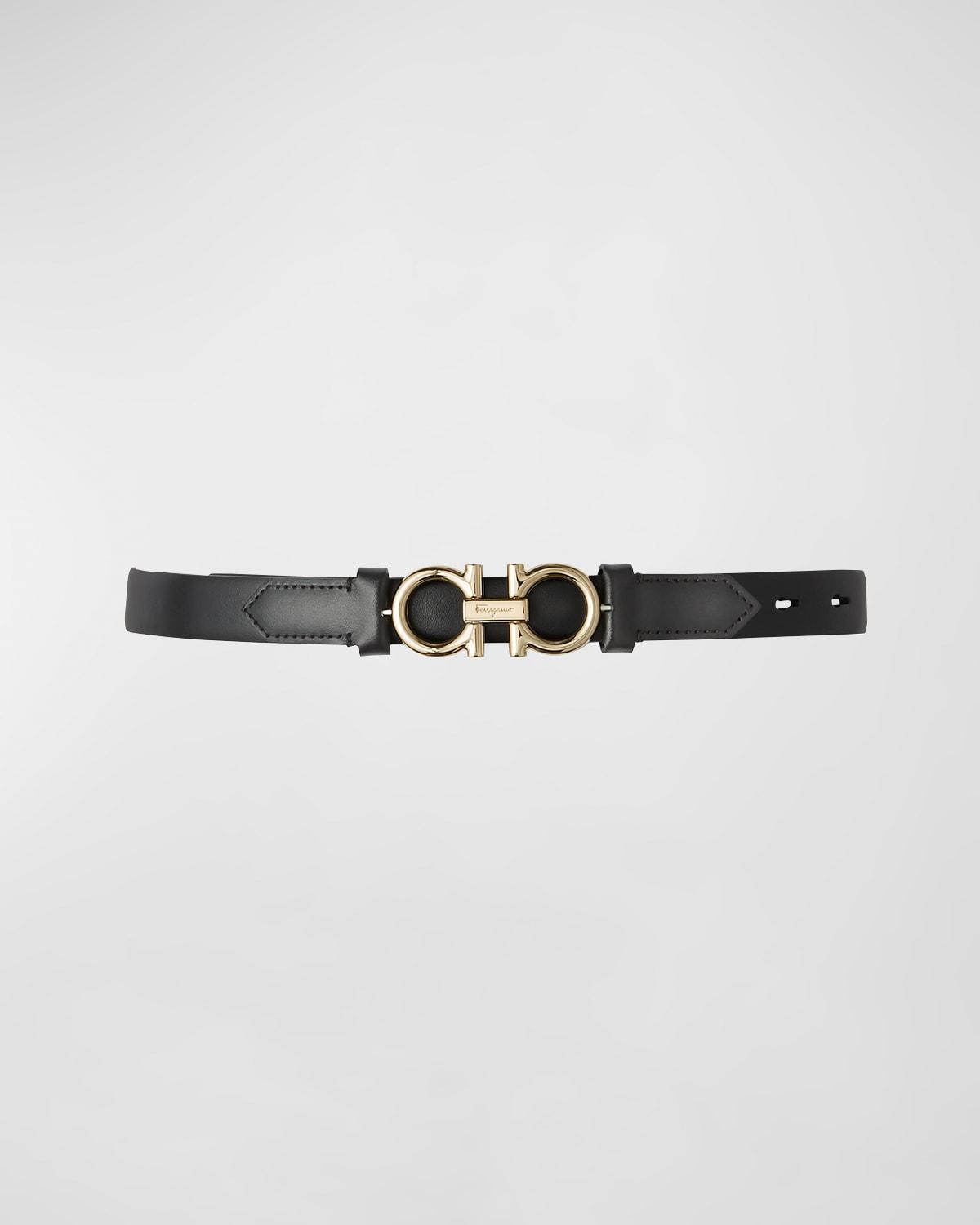 Gancini-Buckle Reversible Leather Belt Product Image