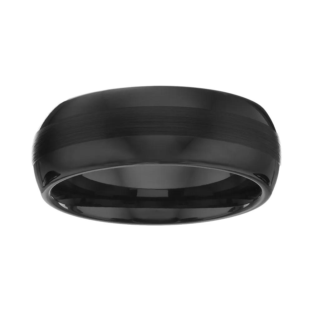 Gold LLC Black Ceramic Textured Band - Men, Men's,  Product Image