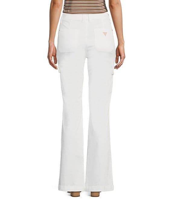 Guess Cargo Mini Mid Rise Bootcut Jeans Product Image