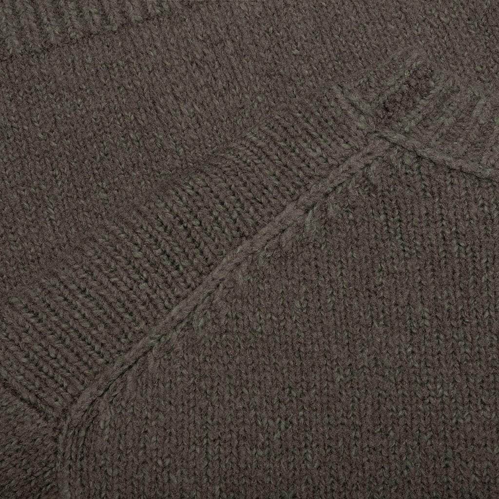 Wool Blend Crewneck Jumper - Forest Green Male Product Image