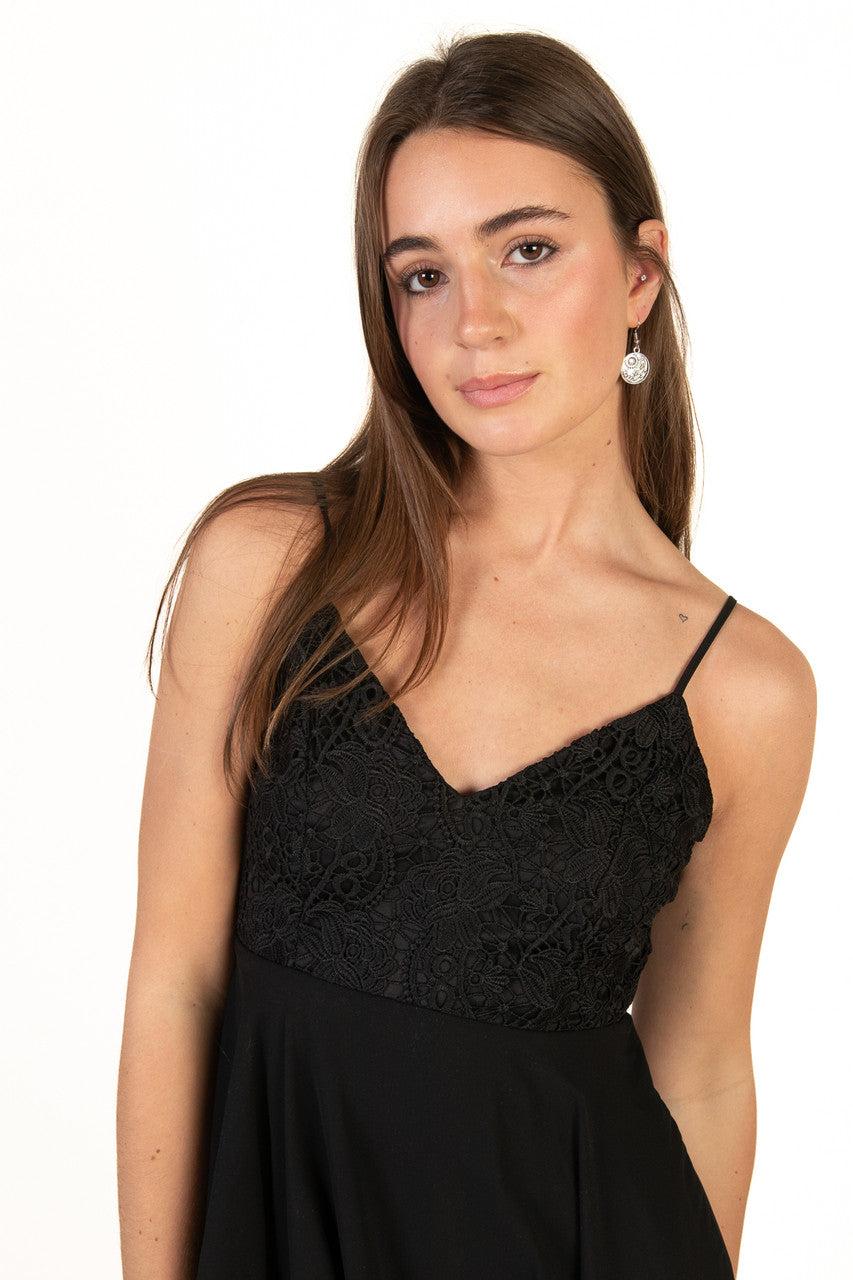 Black Lace Top Mini Product Image