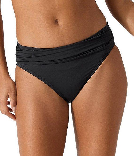 Tommy Bahama Pearl Solids Shirred Hipster Swim Bottom Product Image