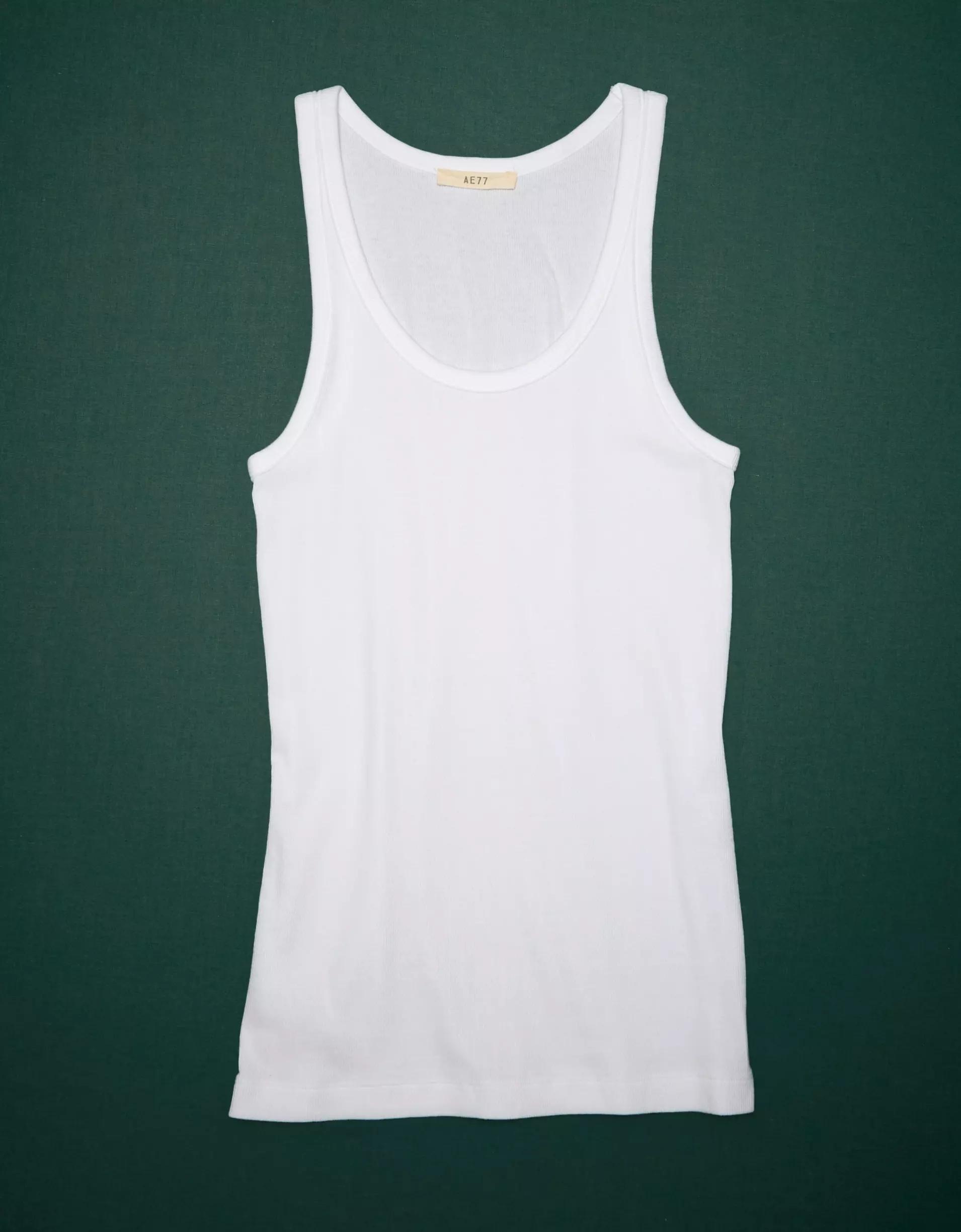 AE77 Premium Cotton Rib Tank Product Image
