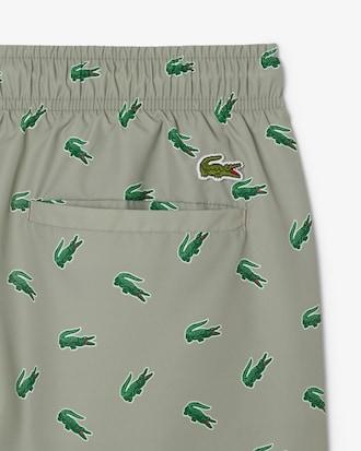 Crocodile Print Swim Trunks Product Image