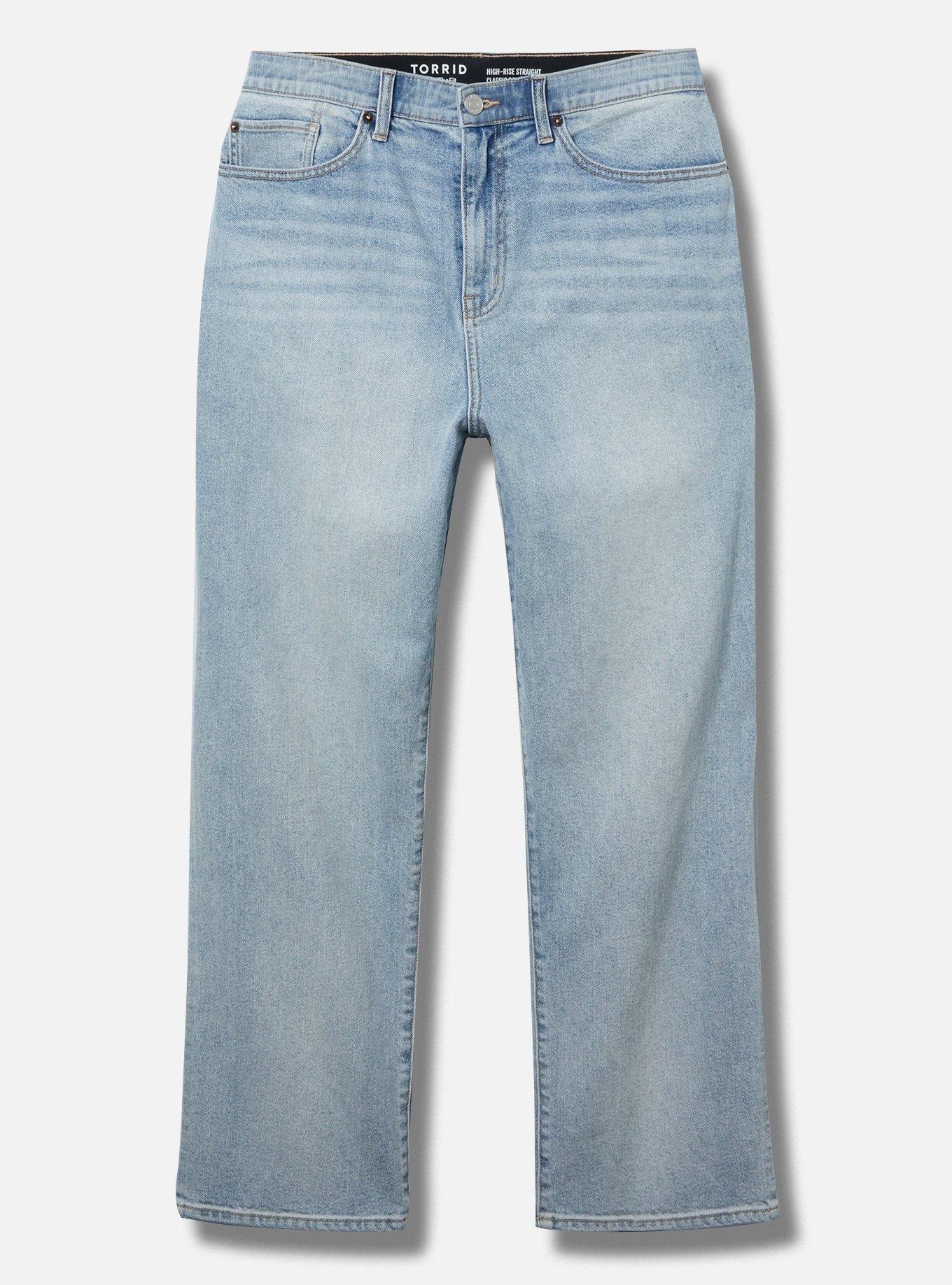 High Rise Straight Elastic Waist Jean Product Image