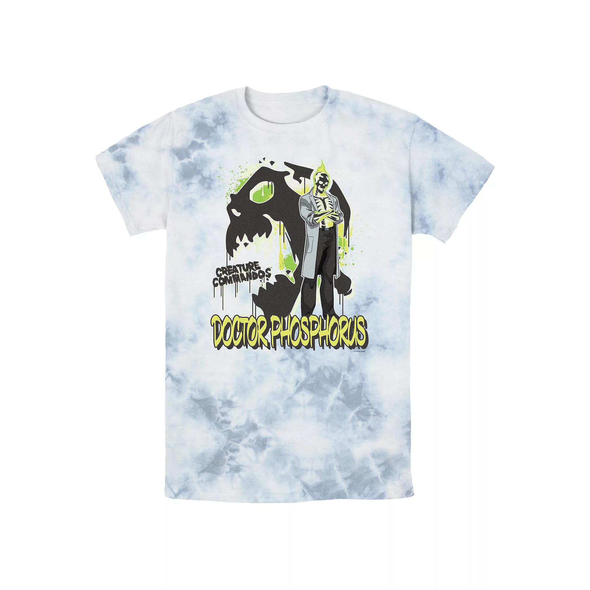 Men's Creature Commandos Doctor Phosphorus Poster Bombard Wash Graphic Tee,  Product Image