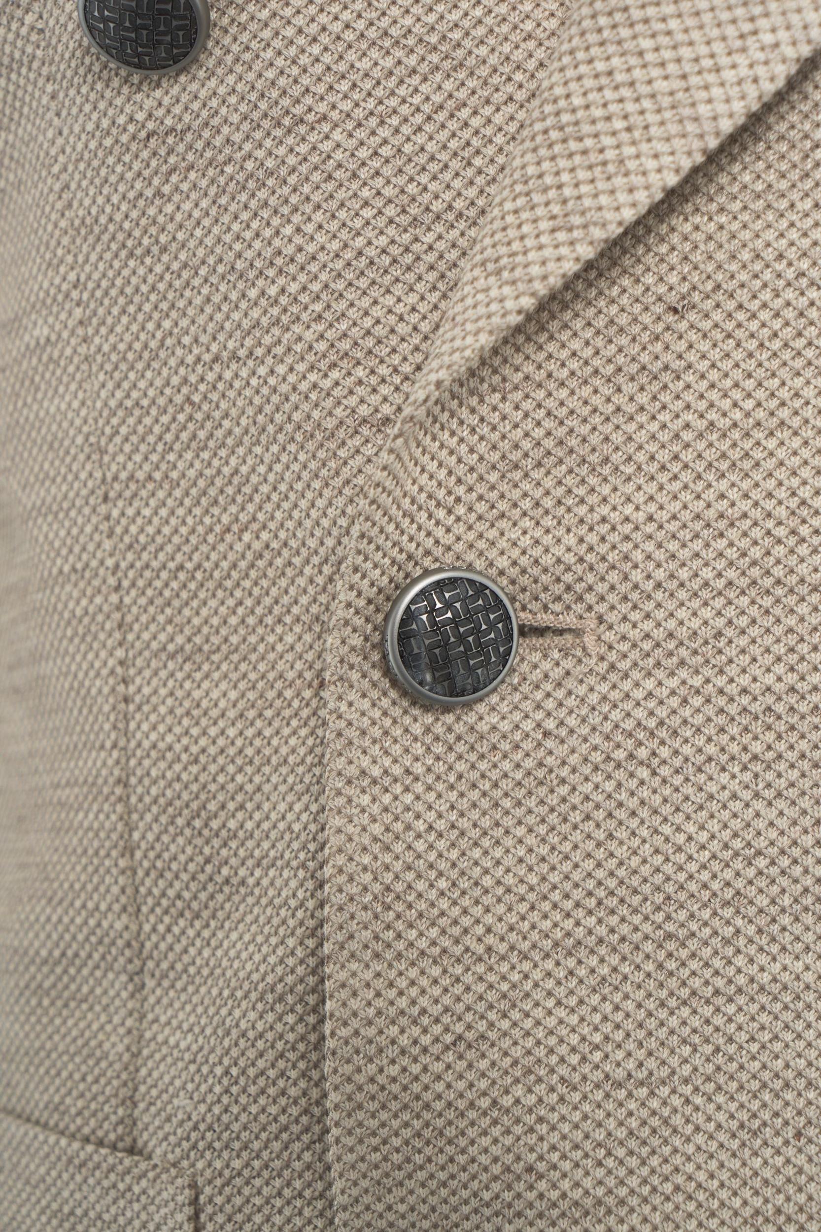 Linen shirt with mandarin collar Product Image