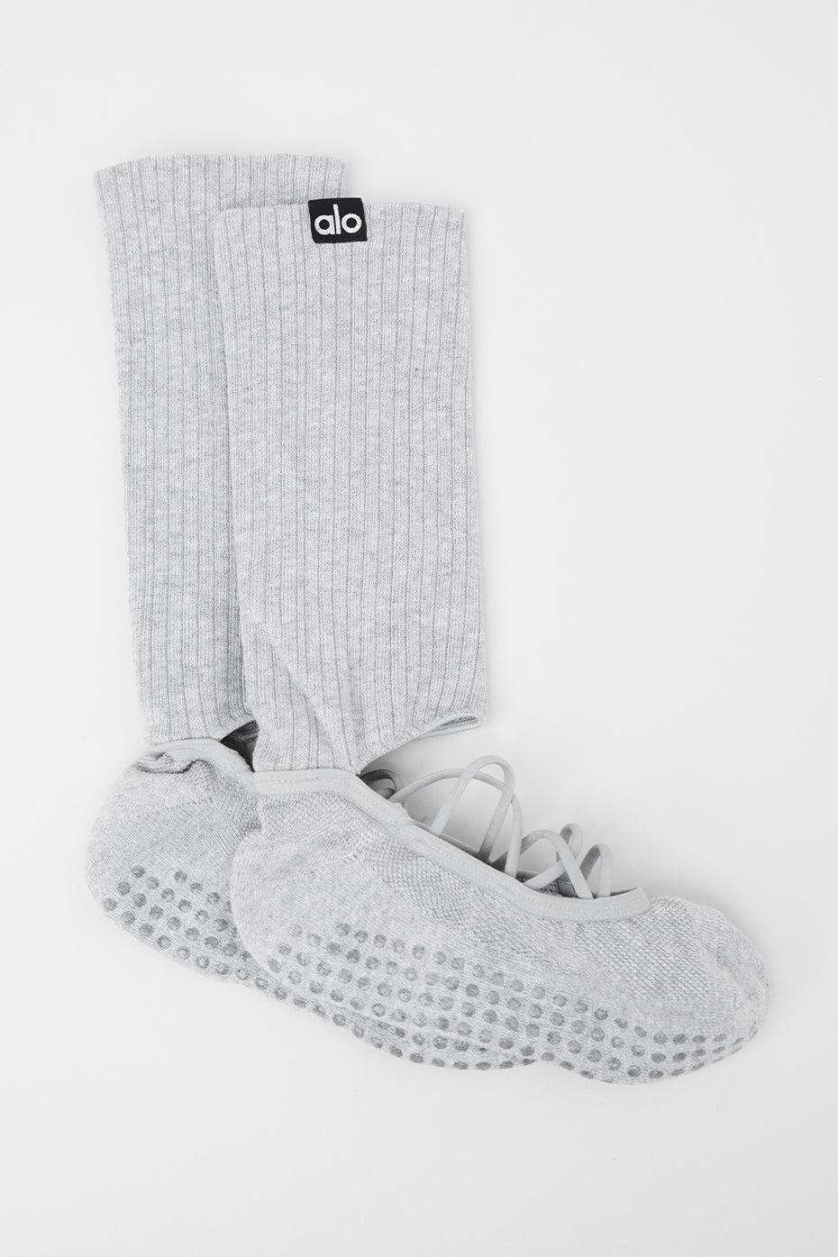ALO | Womens Strappy Siren Grip Socks Size: S/M (5-7.5) Product Image