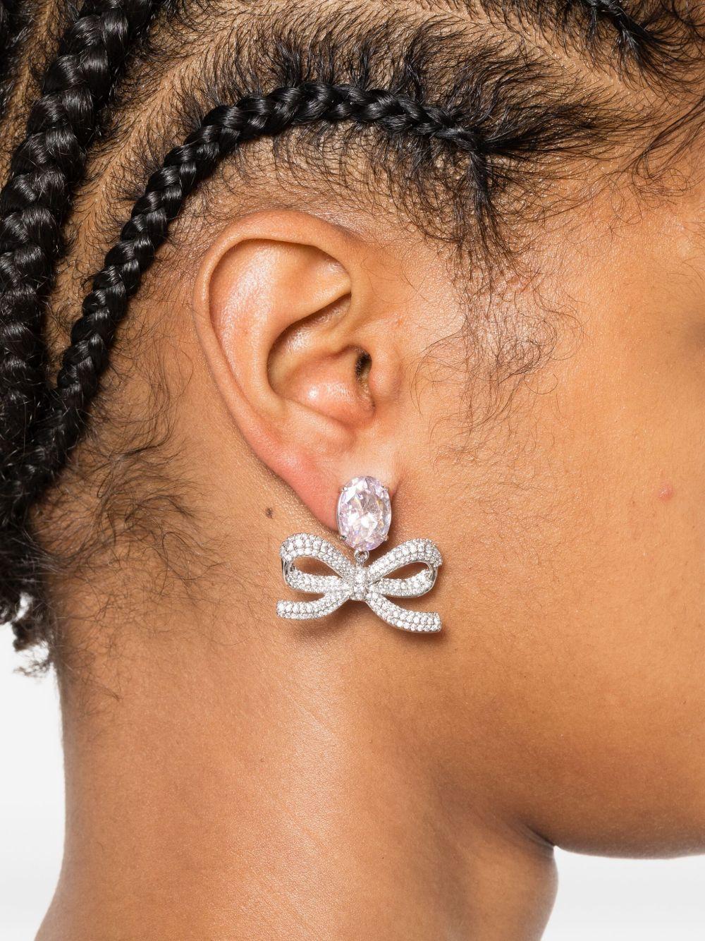 crystal-bow earrings Product Image