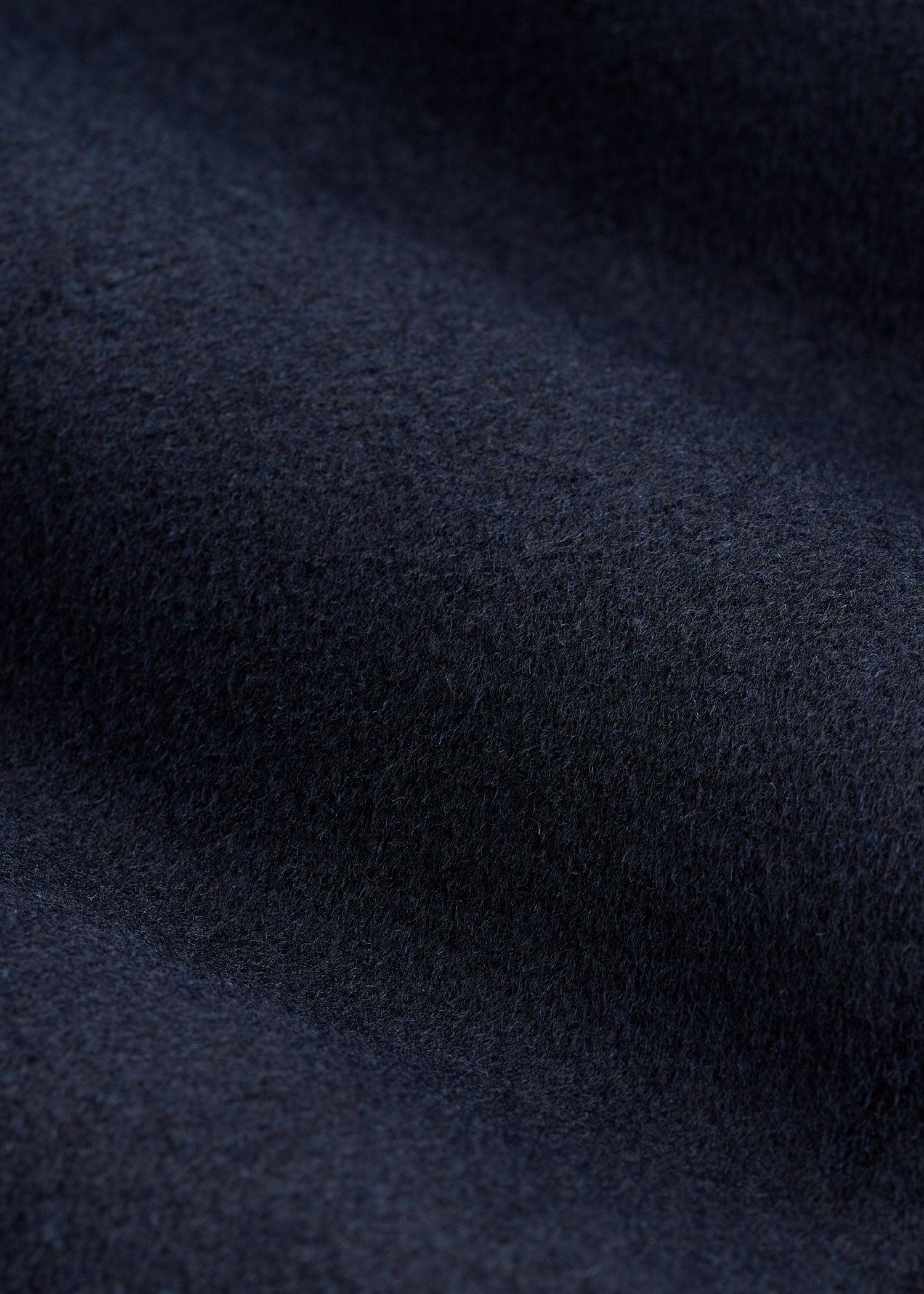 Double-Breasted Wool Peacoat for Tall Men in Deep Navy Male Product Image