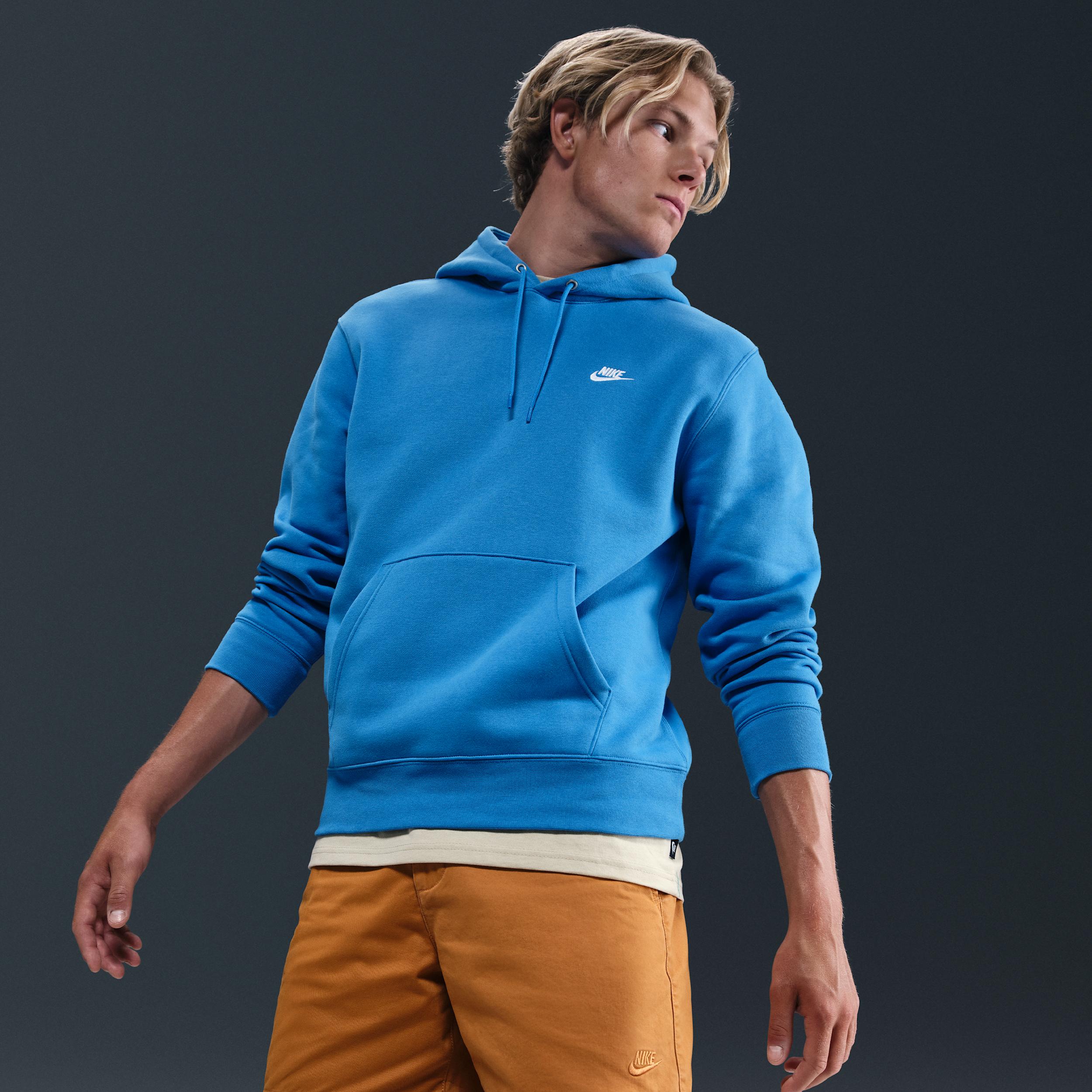 Nike Mens Club Pullover Fleece Hoodie | FN3859-435 Product Image