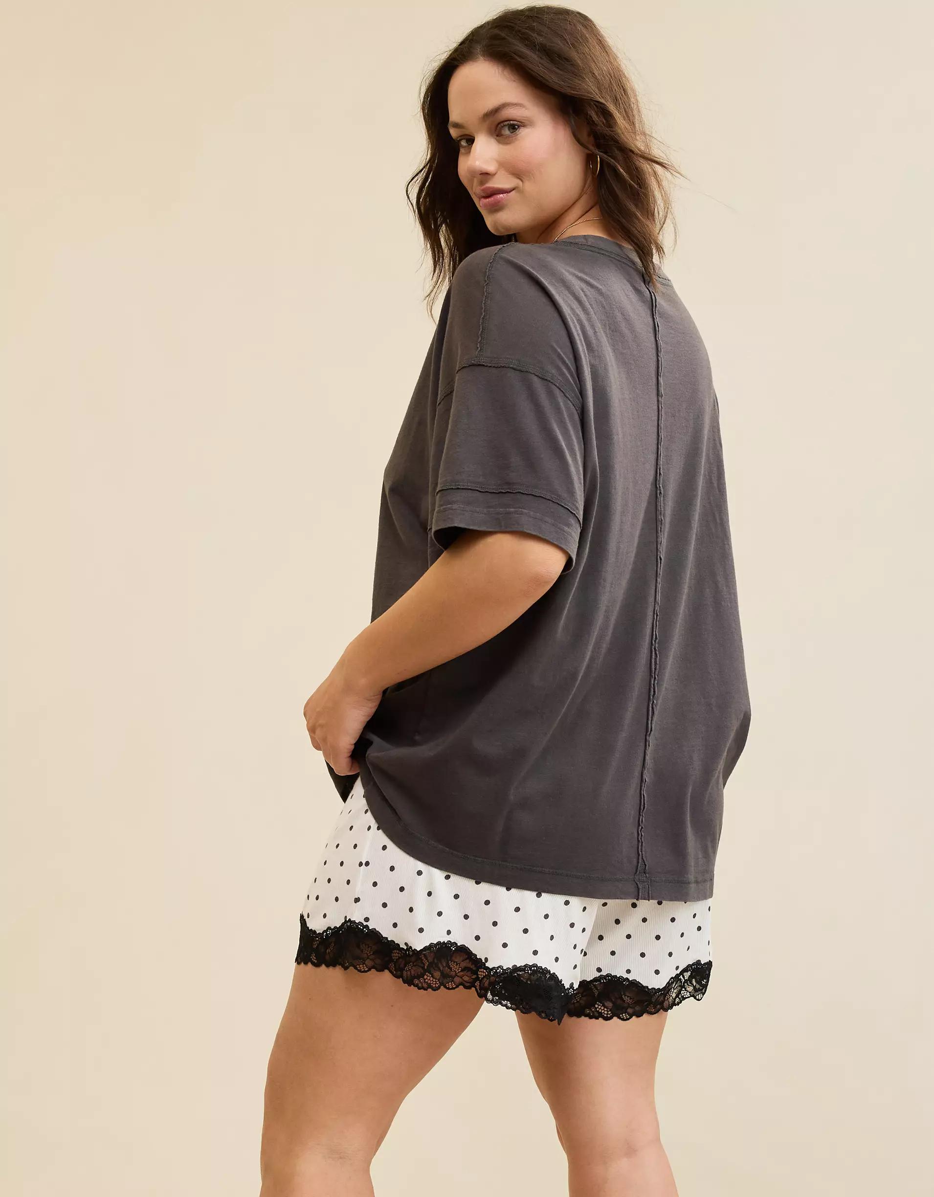 Aerie Crew Oversized Boyfriend T-Shirt Women's Product Image