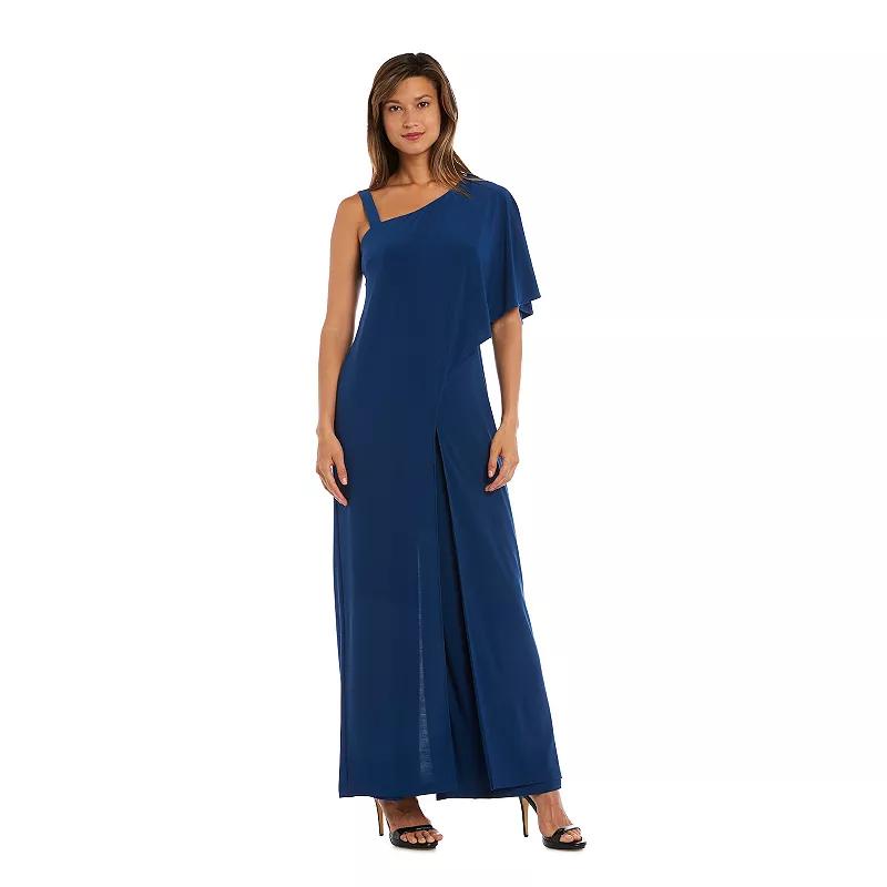 Women's R&M Richards One-Shoulder Drape Panel Jumpsuit,  Product Image