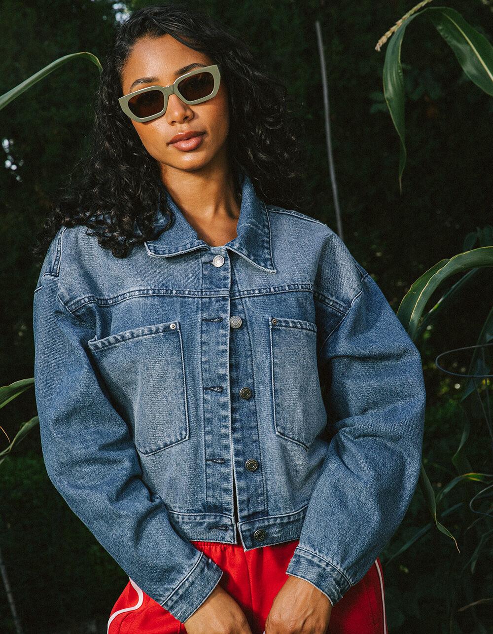 RSQ Womens Denim Jacket - MEDIUM WASH Product Image