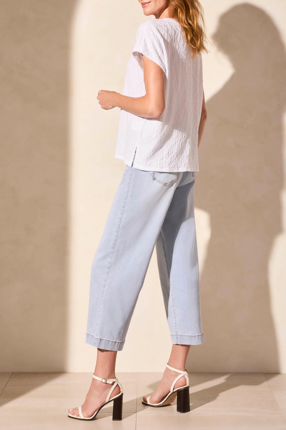 Cap Sleeve V-Neck Top Product Image