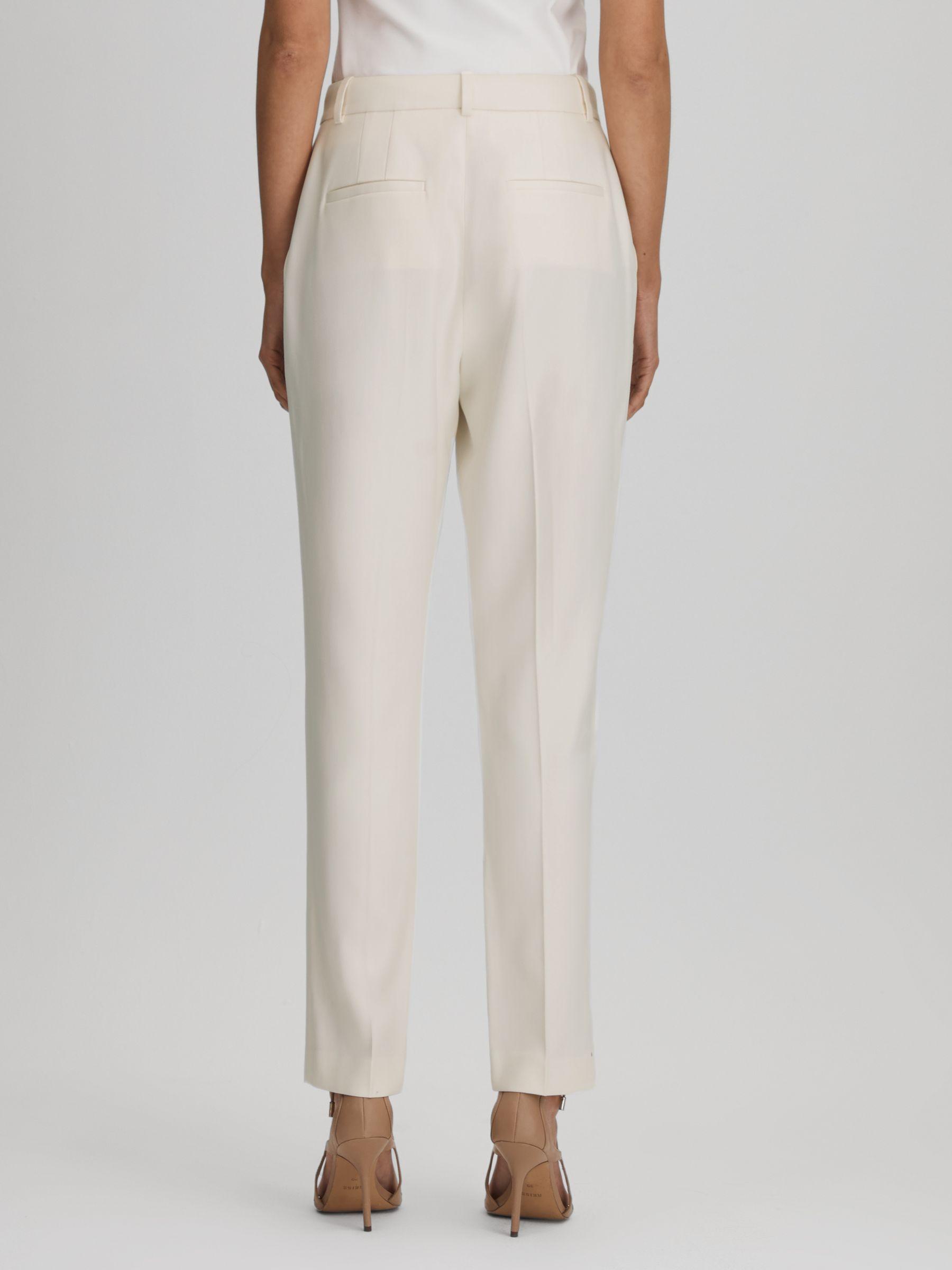 Slim Fit Suit Trousers in Cream Product Image