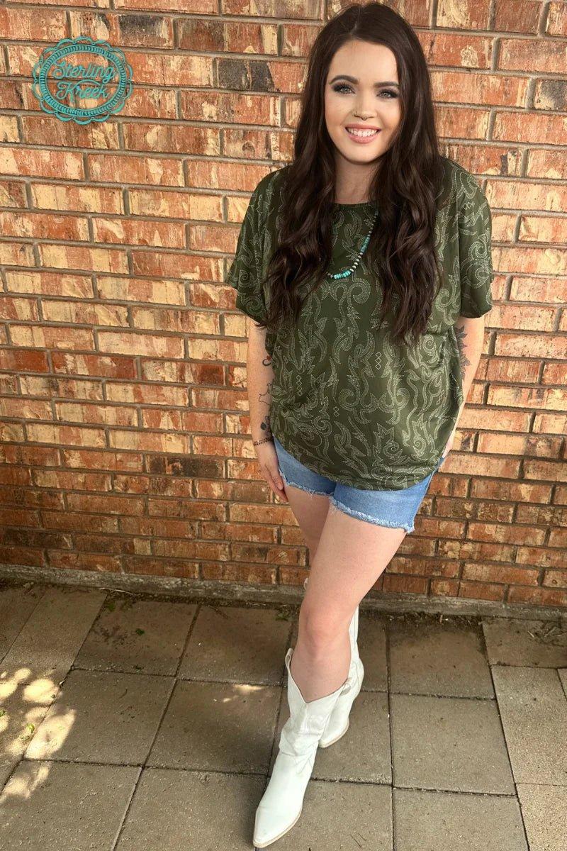 Sterling Kreek Stitched Up Hunter Top Product Image