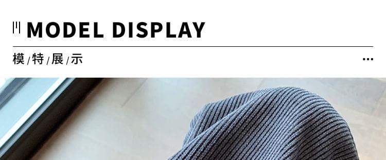 Maternity High Rise Plain Fleece-Lined Loose Fit Pants Product Image