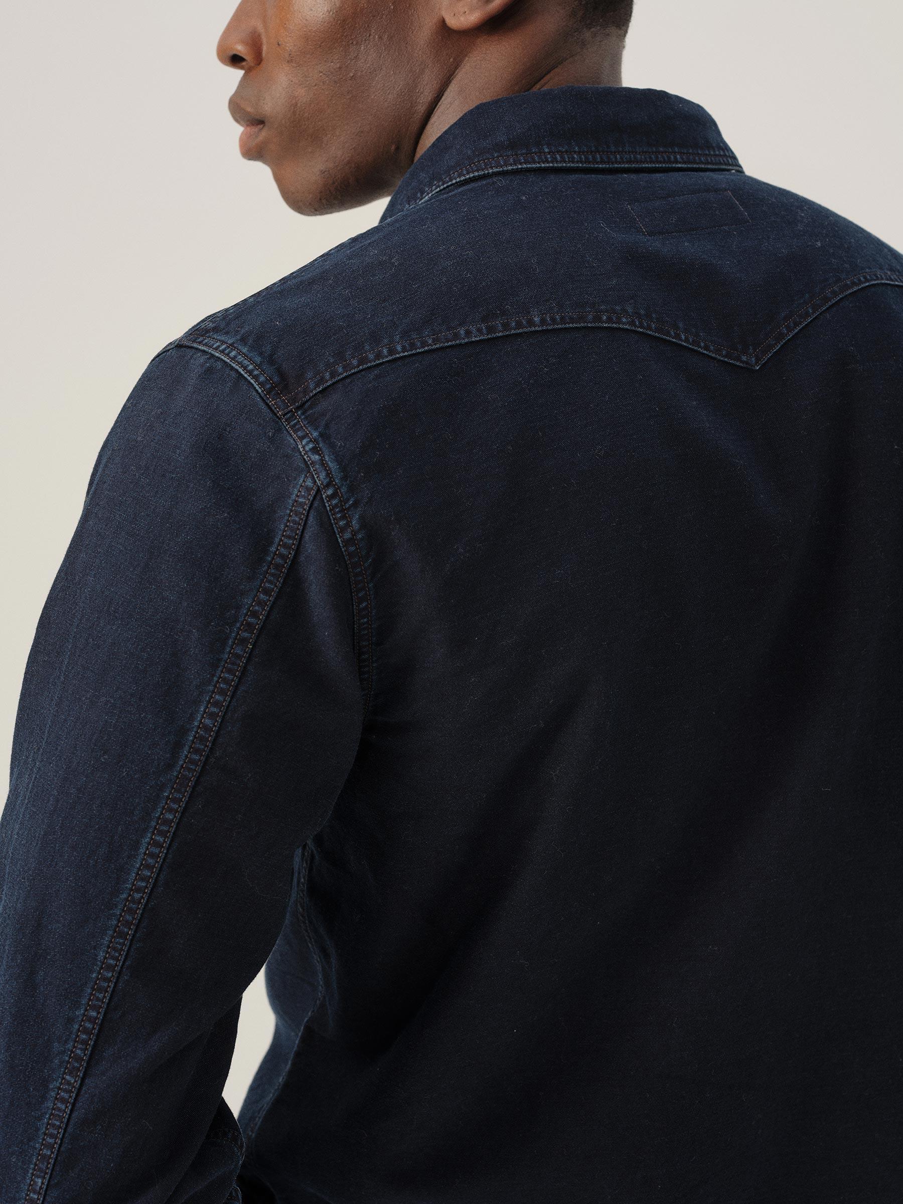 Dark Navy Felted Flannel Cpo Shirt Product Image