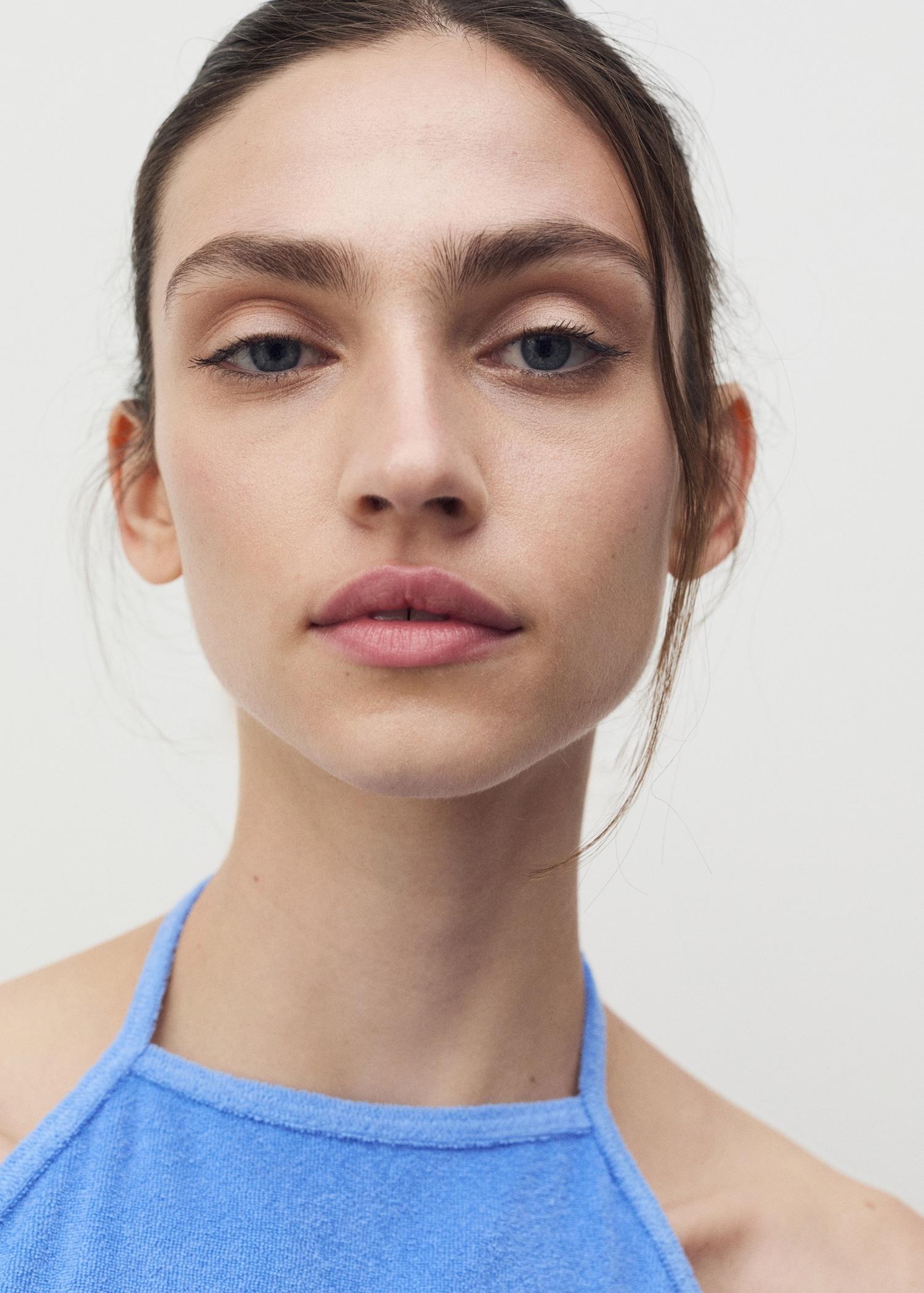 Terry cotton top - Women | MANGO USA Product Image