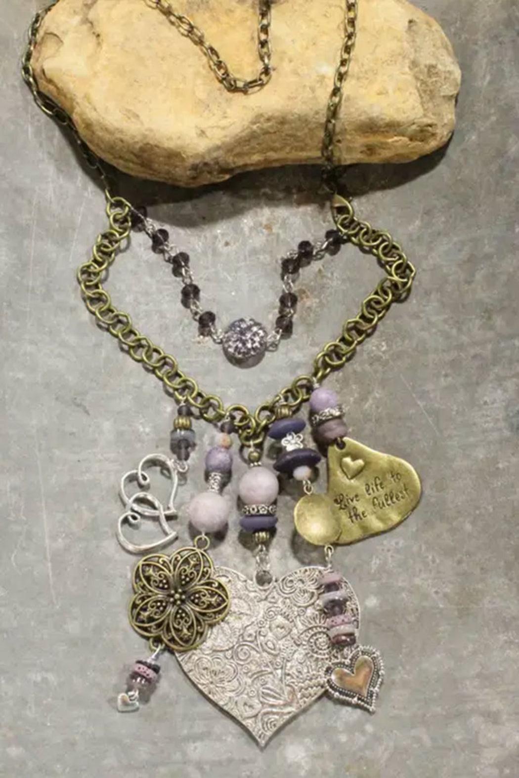 Metal Heart Charmers Necklace Product Image