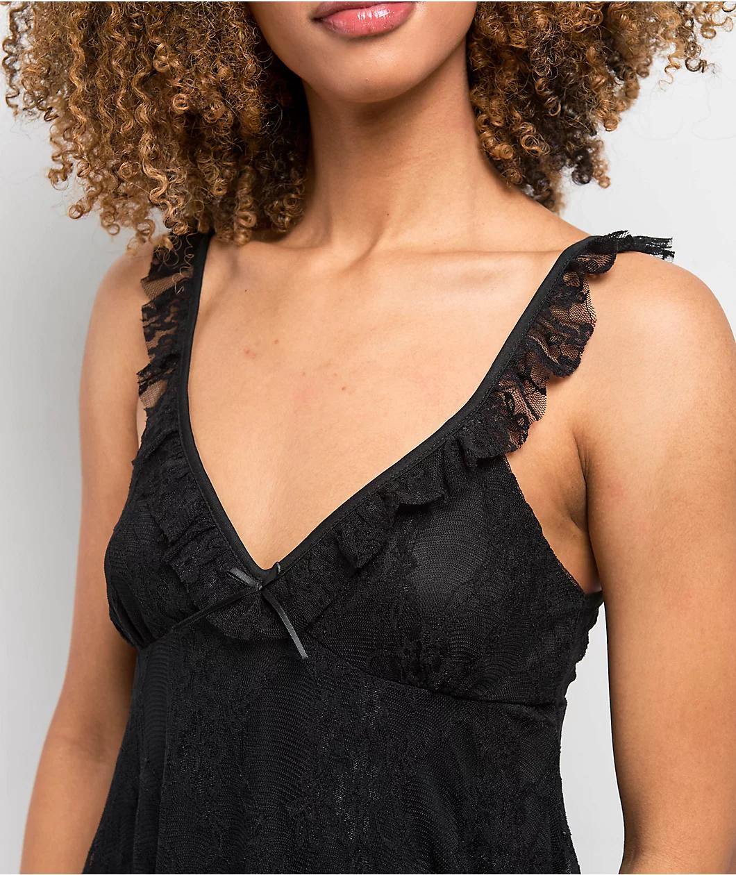 Spicychix Posie Black Lace Dress Product Image