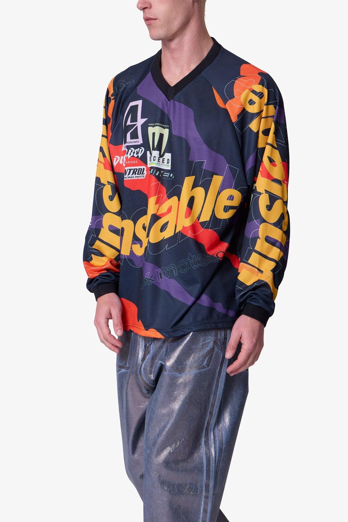 Unstable Moto Shirt - Orange Multi Product Image