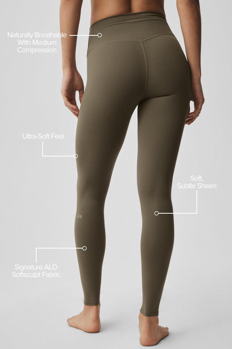 3" ALO Softsculpt High-Waist Precision Short - Olive Tree Product Image