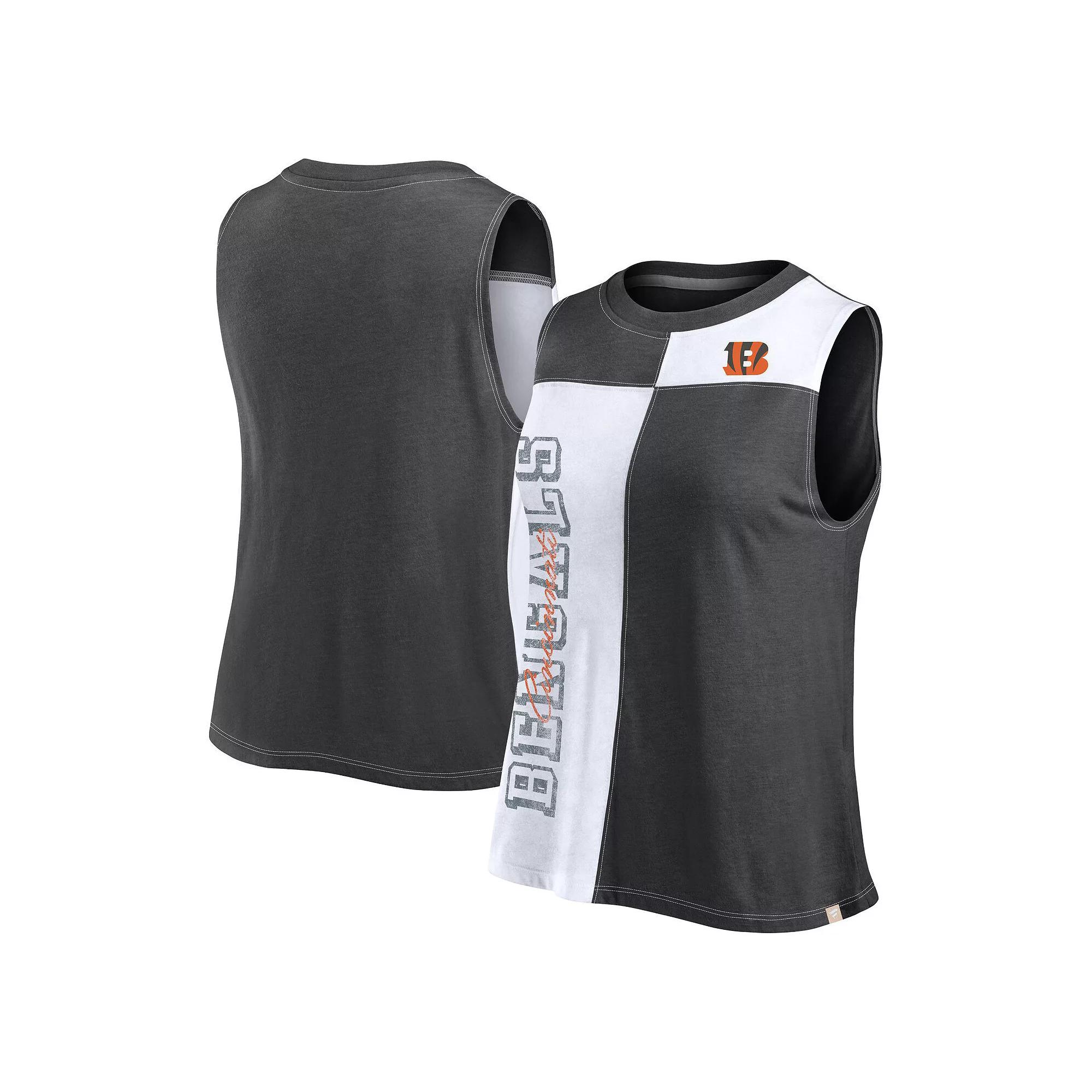 Women's Fanatics Branded Black/White Chicago White Sox Color-Block Tank Top, Size: 3XL Product Image