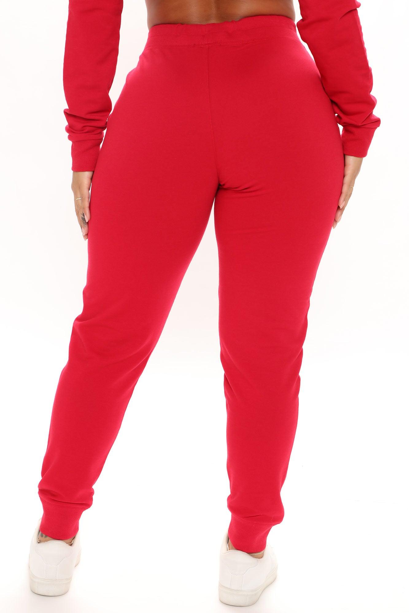 Latest And Greatest French Terry Jogger - Red Product Image