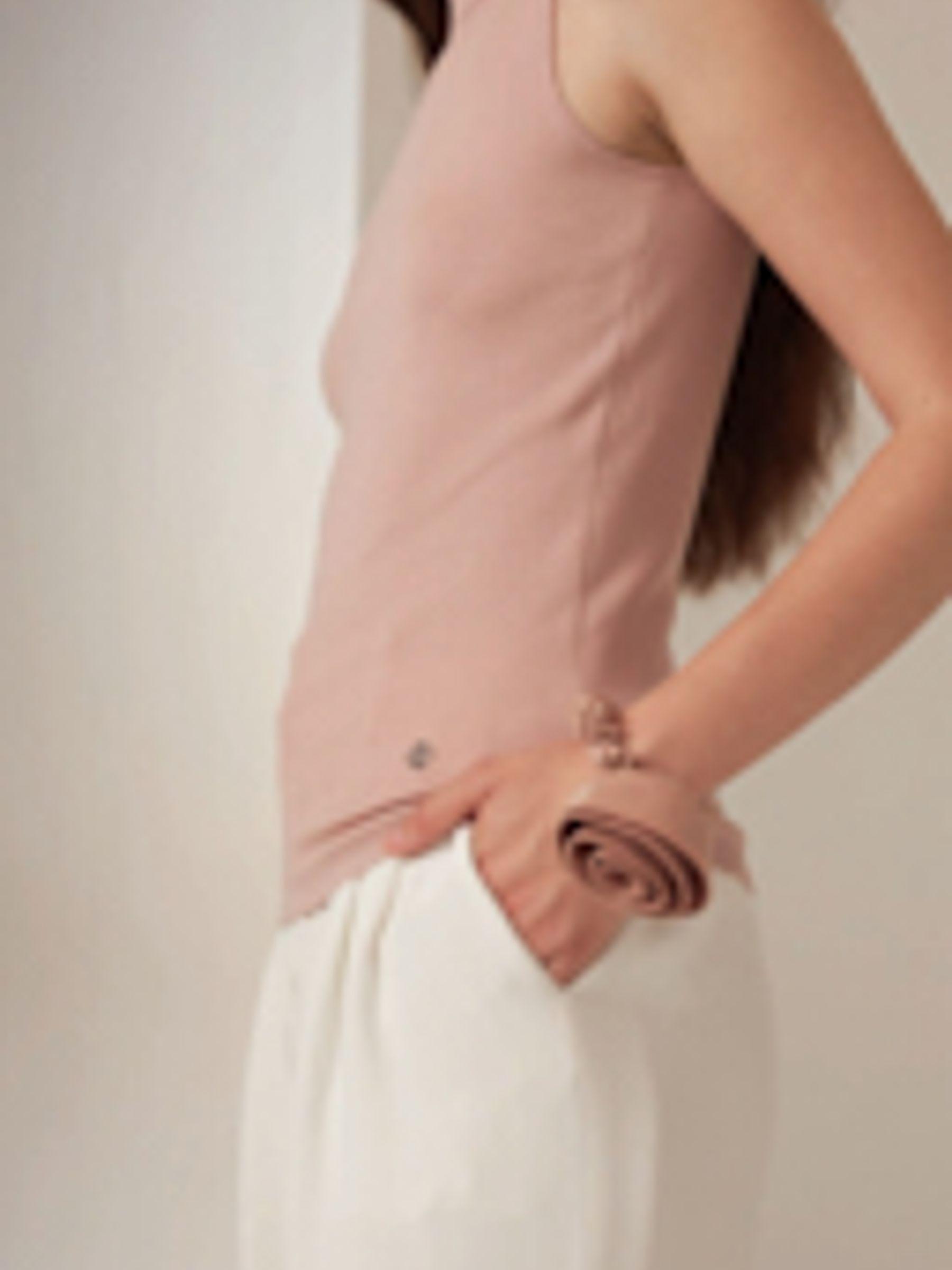 Rosette Silk Hair Scrunchie Product Image