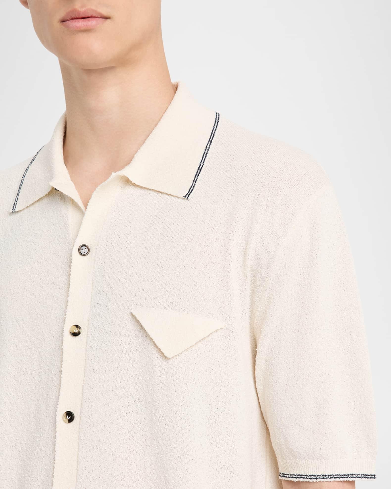 Men's Boucle Triangle Pocket Short-Sleeve Shirt Product Image