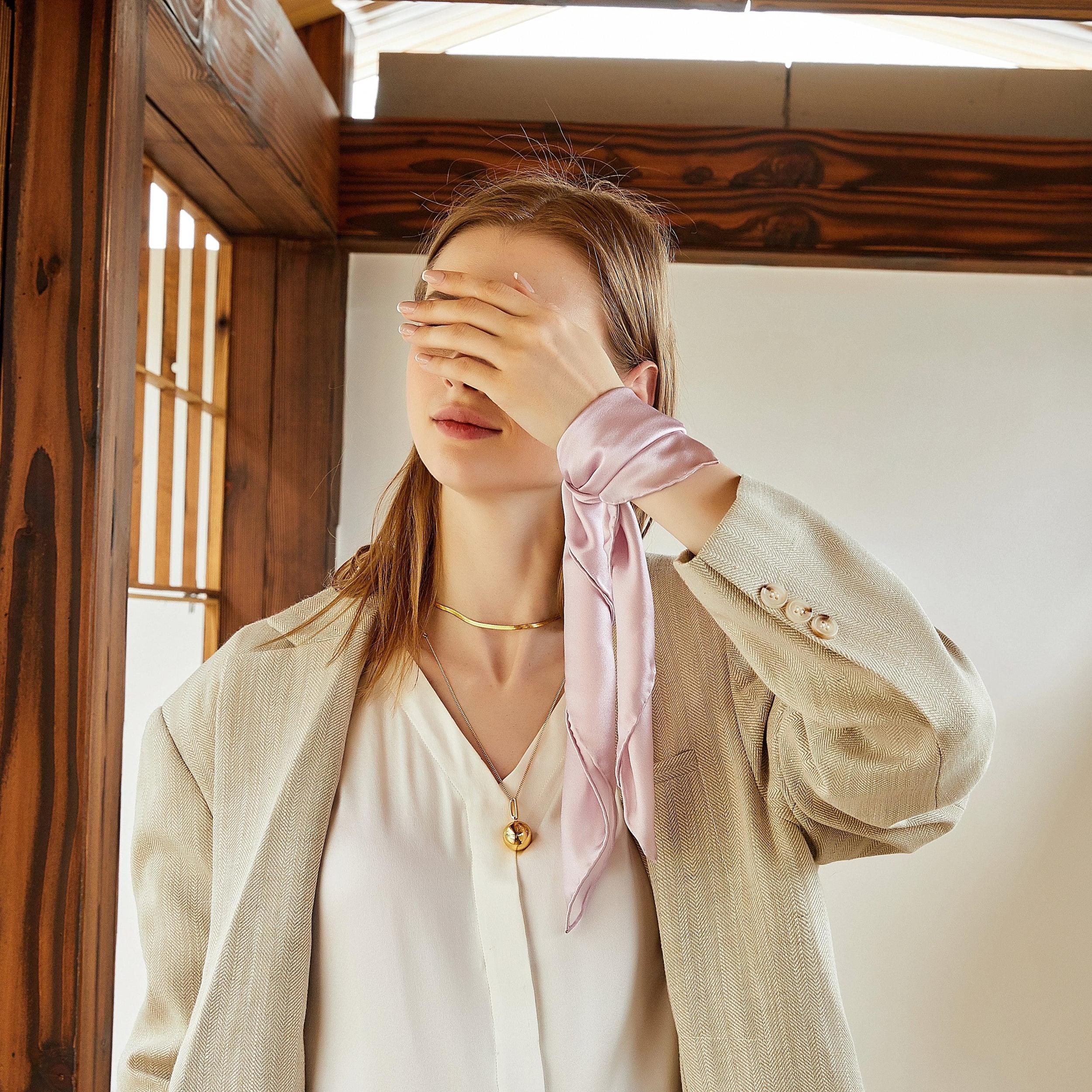 Pearl White Pure Mulberry Silk Top and Shorts Set | Soar Collection Product Image