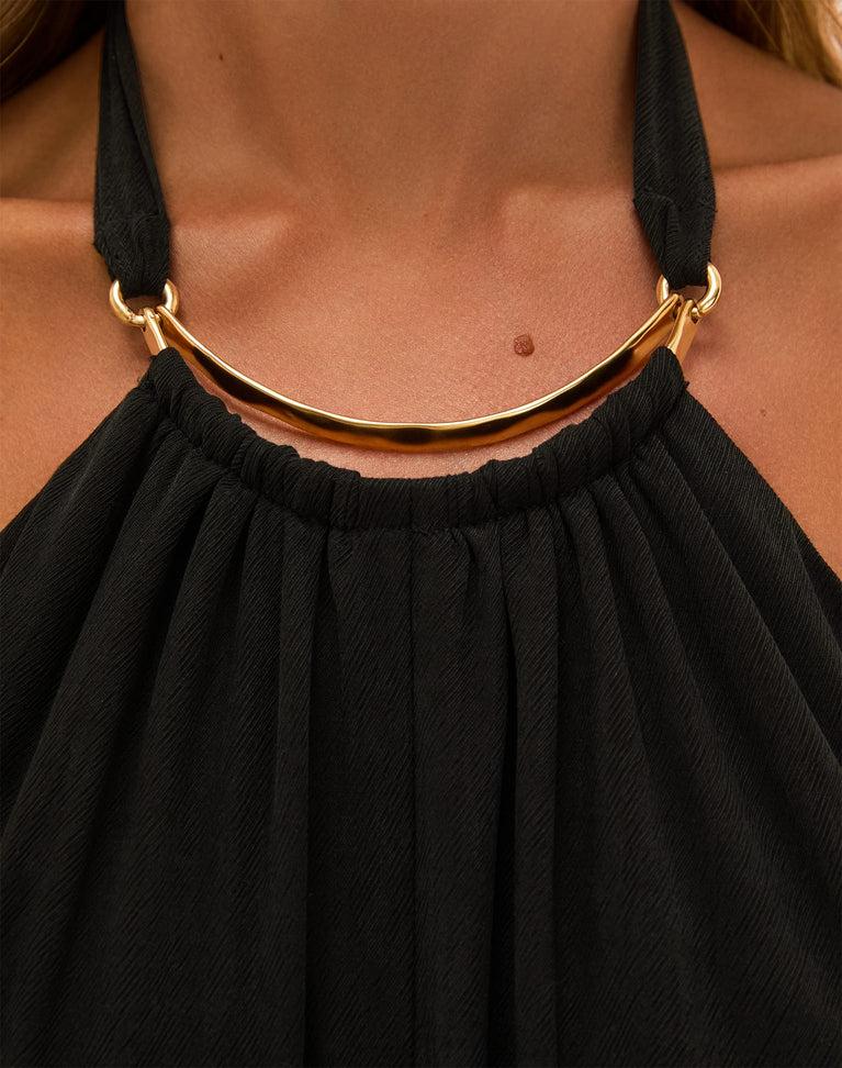 Joy Long Dress - Black Product Image