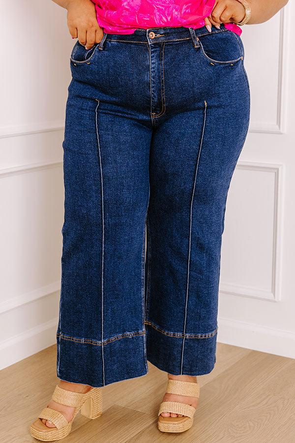 The Zoey Midrise Wide Leg Jean Curves Product Image