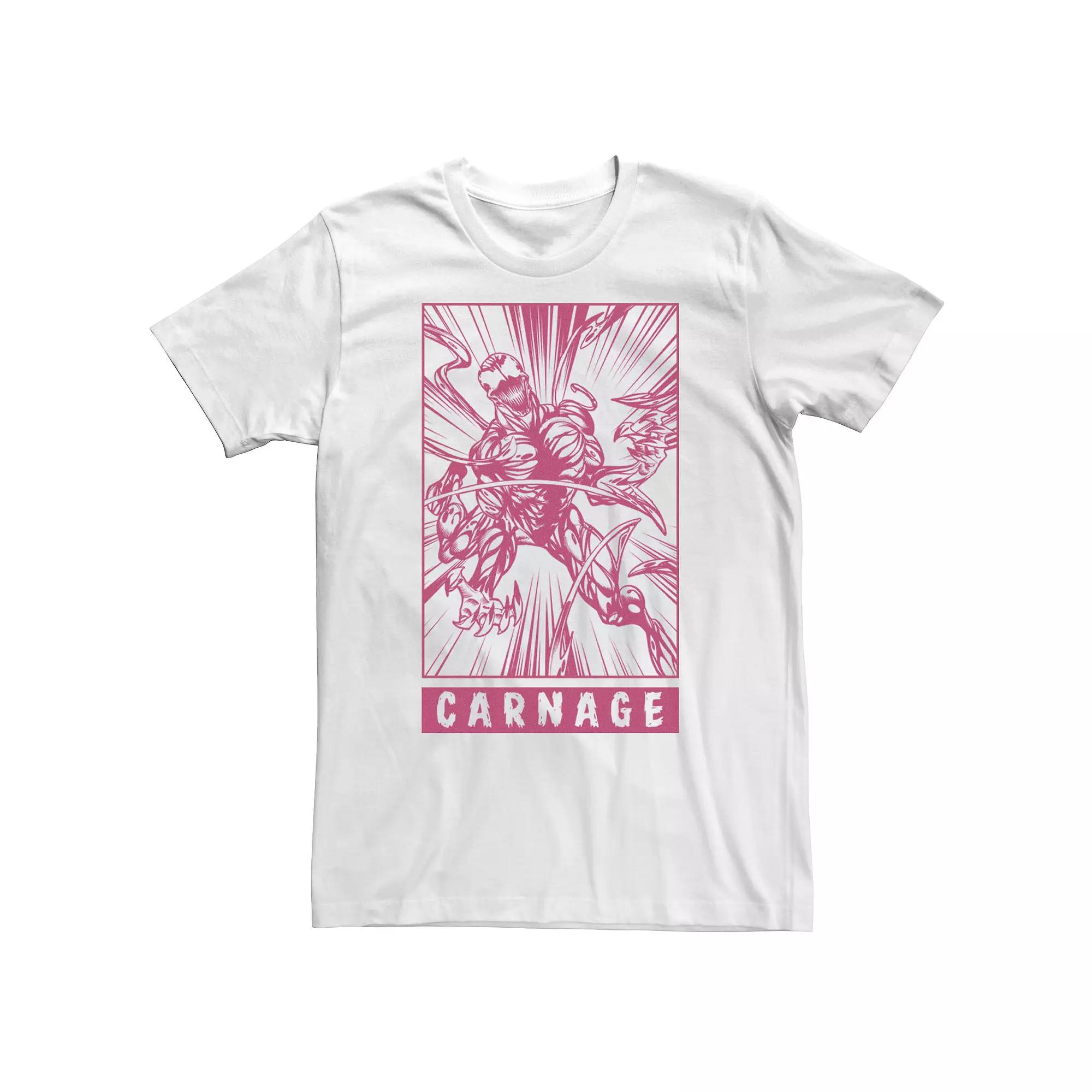 Big & Tall Marvel Venom Carnage Symbiote Comic Tee, Men's,  Product Image