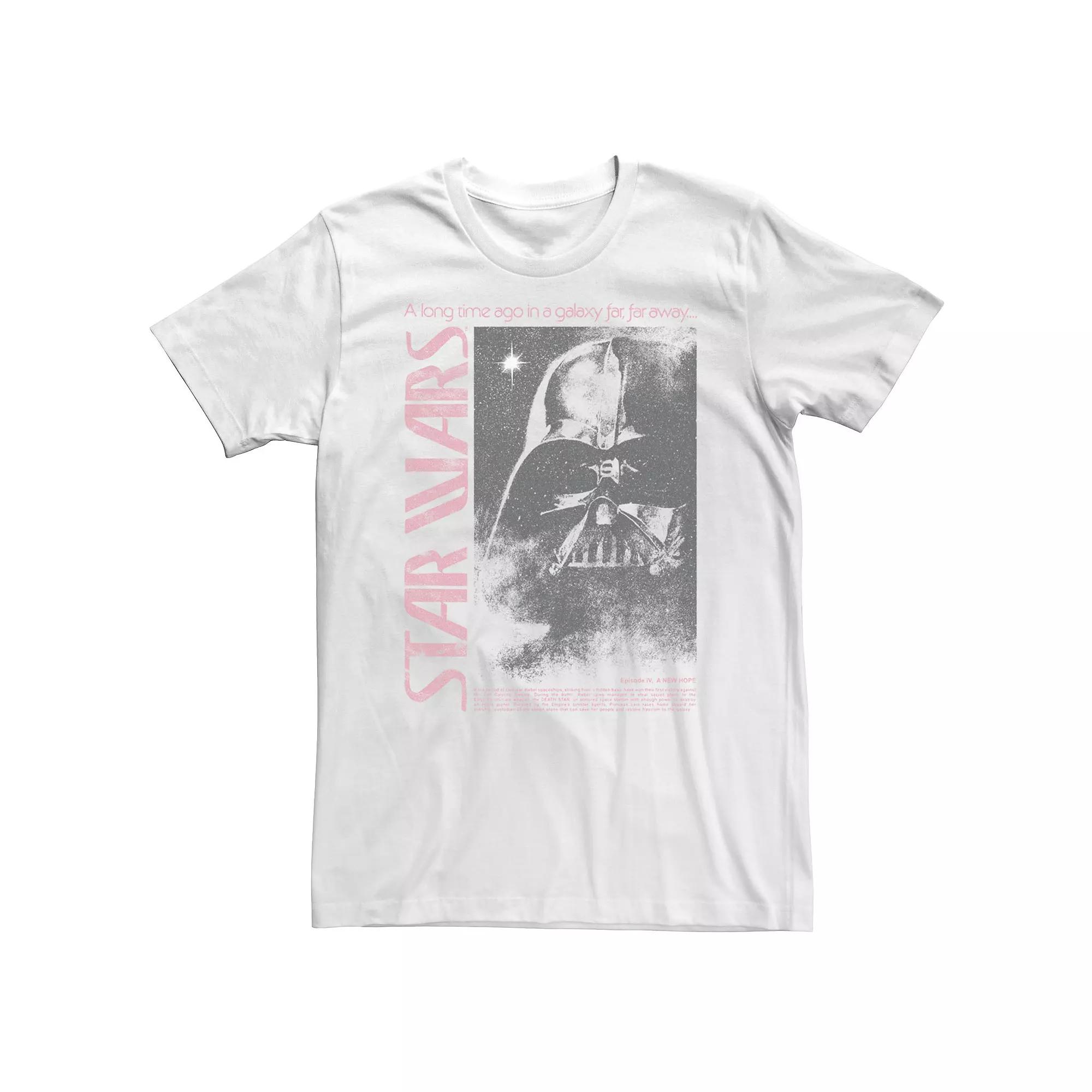 Big & Tall Star Wars Darth Vader Distressed Portrait Father Knows Best Tee, Men's,  Product Image