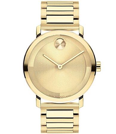 Movado Bold Mens Evolution 2.0 Quartz Analog Gold Mesh Bracelet Watch Product Image