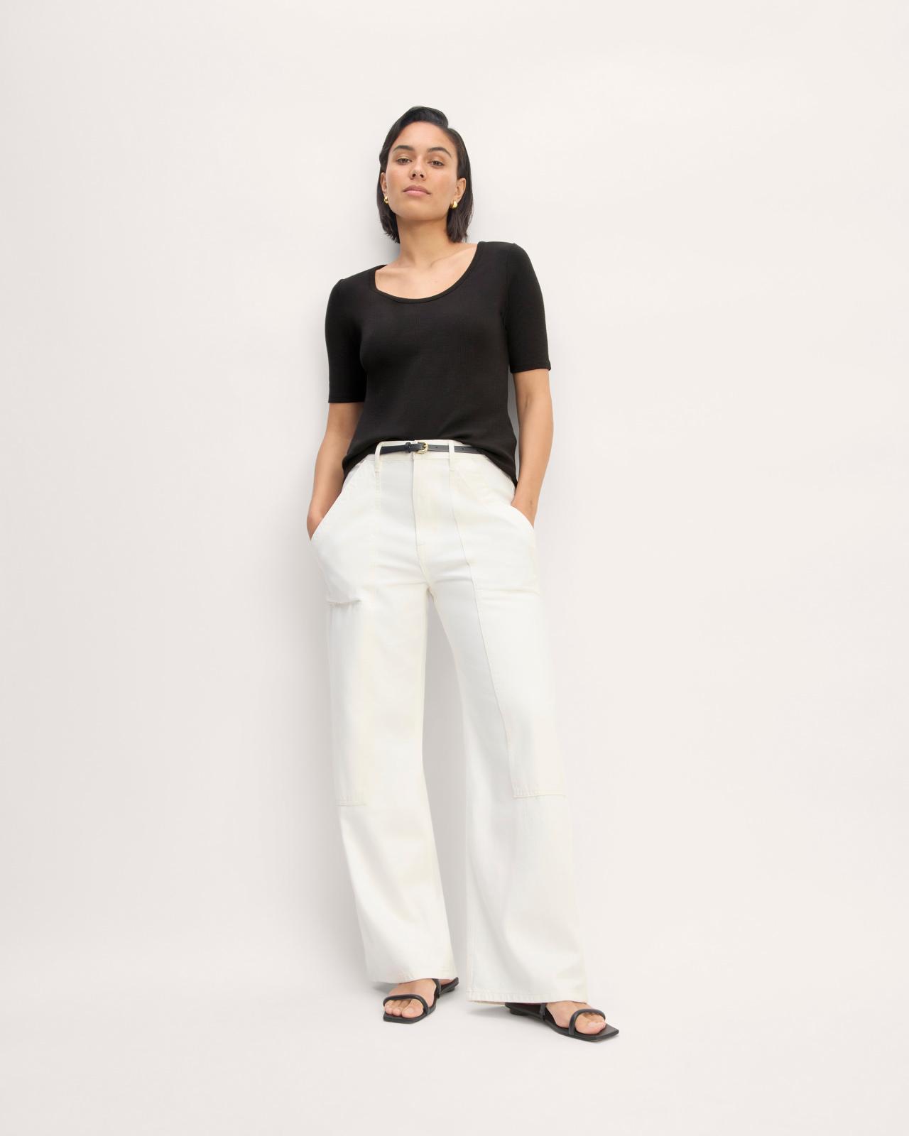 Womens Vintage Rib Scoop-Neck Top T-Shirt by Everlane Product Image